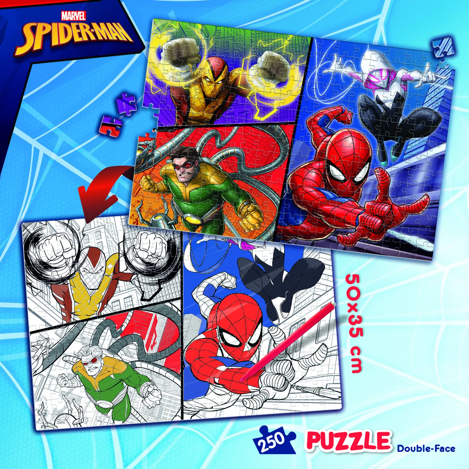 Slagalica Lisciani 250pcs Marvel Spiderman 116874