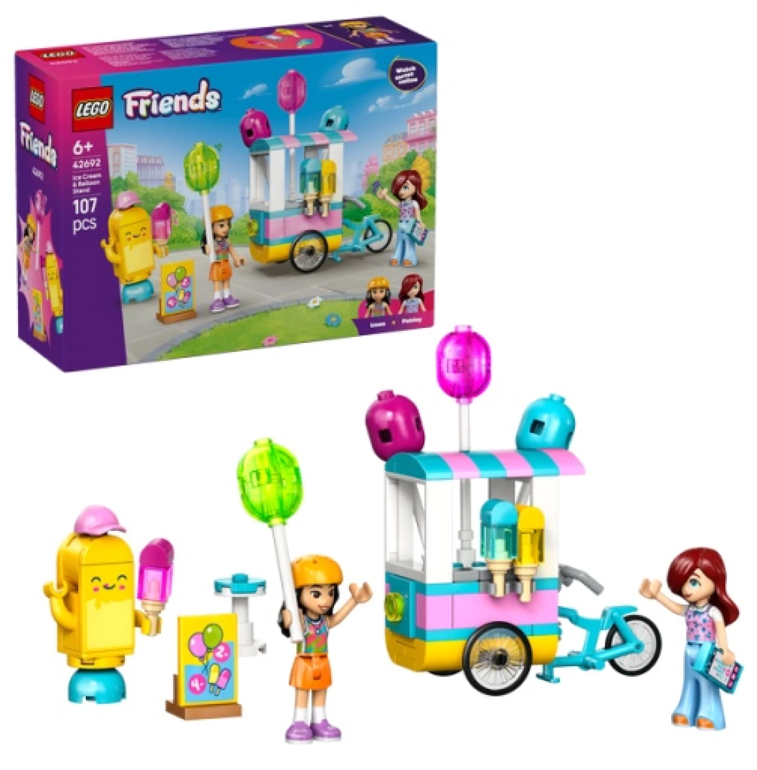 LEGO FRIENDS ICE CREAM  AND  BALLOON STAND