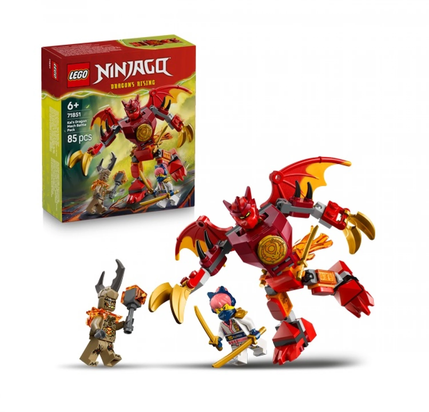 LEGO NINJAGO KAIS DRAGON MECH BATTLE PACK