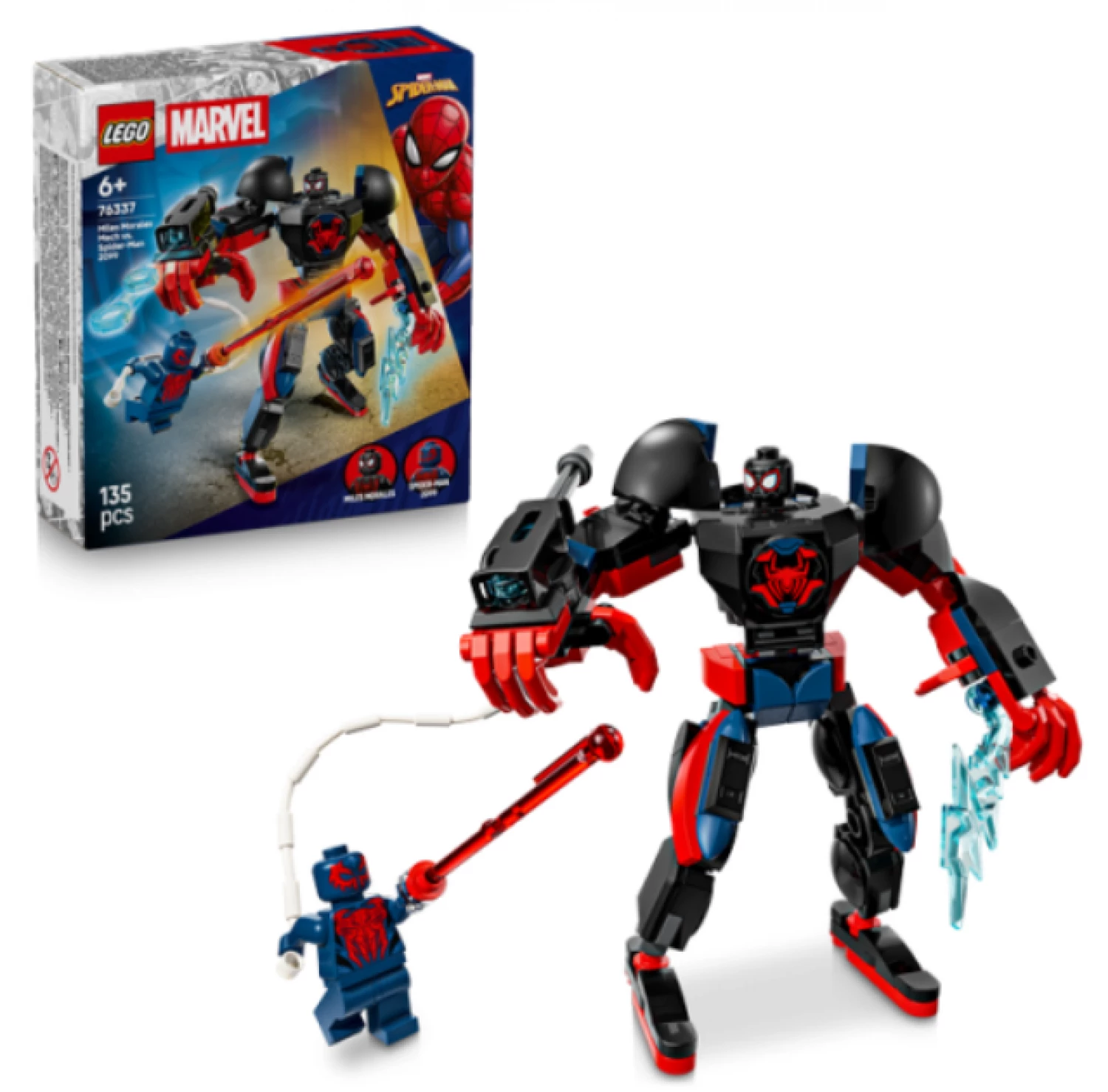 LEGO SUPER HEROES MARVEL MILES MORALES MECH VS SPIDERMAN