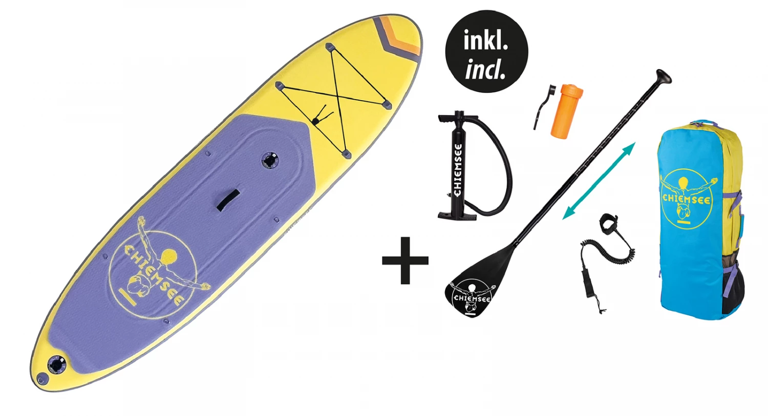 Happy People CHIEMSEE SUP set 3 Stand-Up Paddle daska 325 x 81 x 15 cm 97-16622000