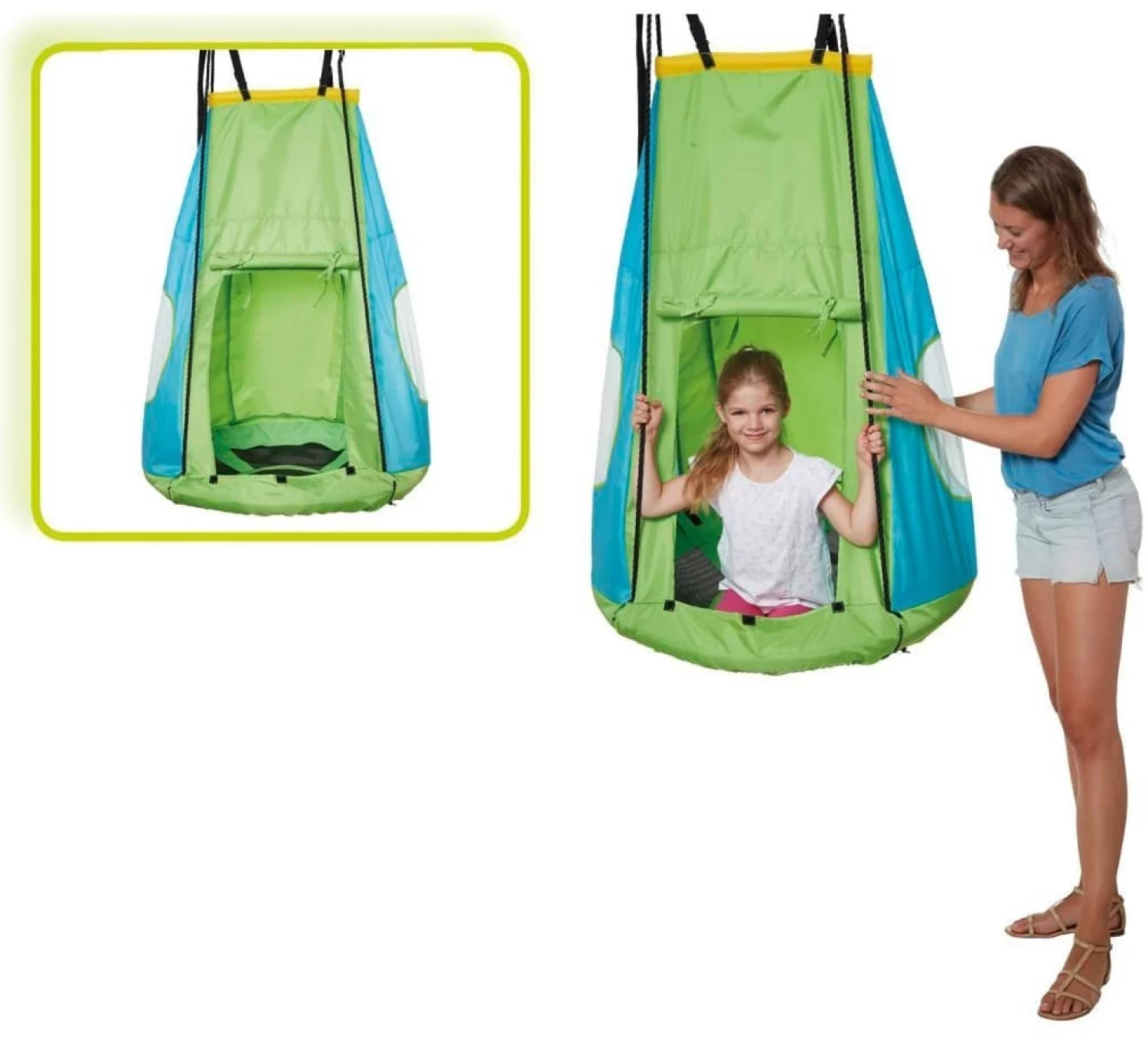 Ljuljaška sa šatorom 2u1