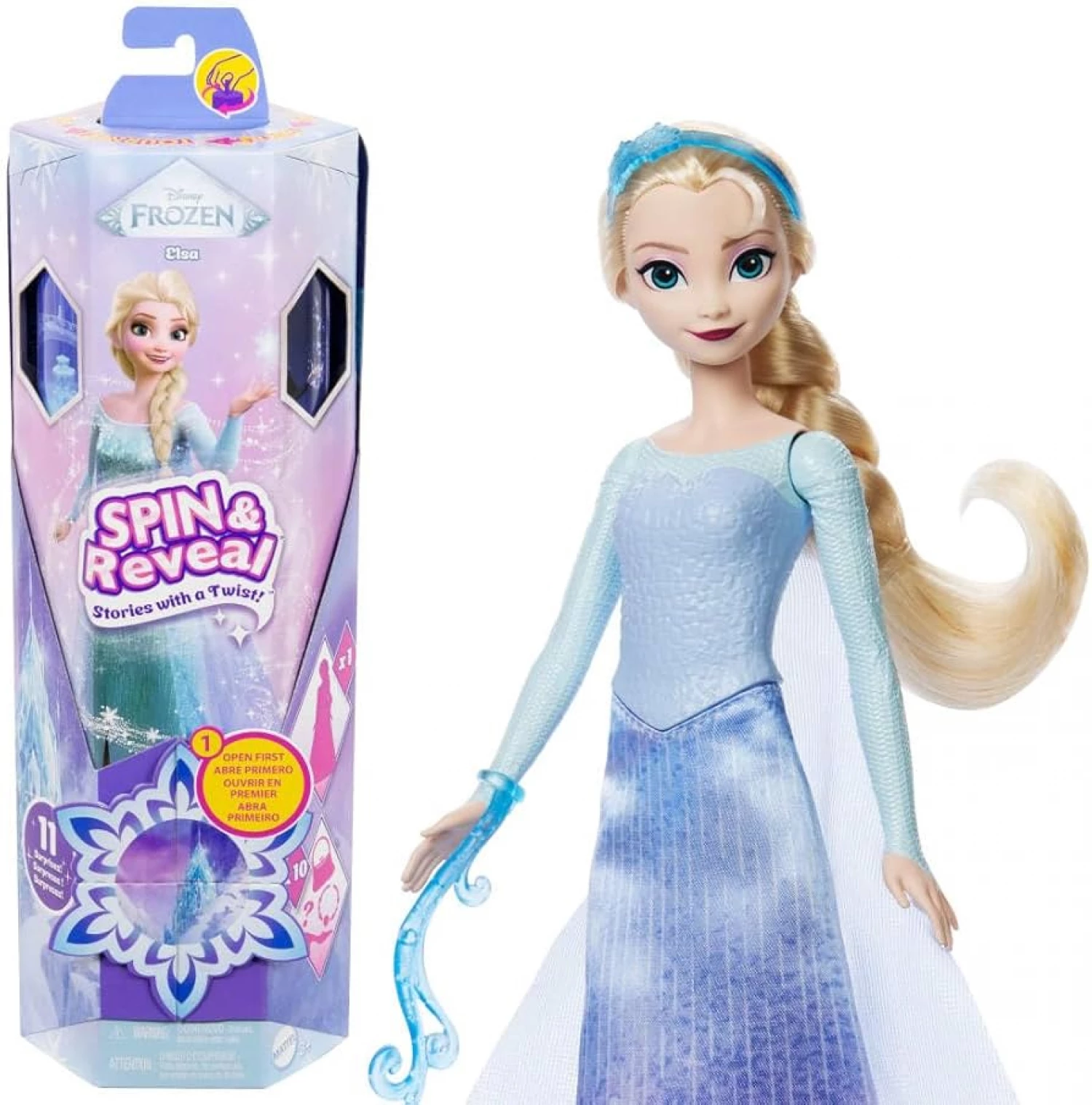 Frozen lutka sa dodacima Elsa Spin & Reveal JBG59