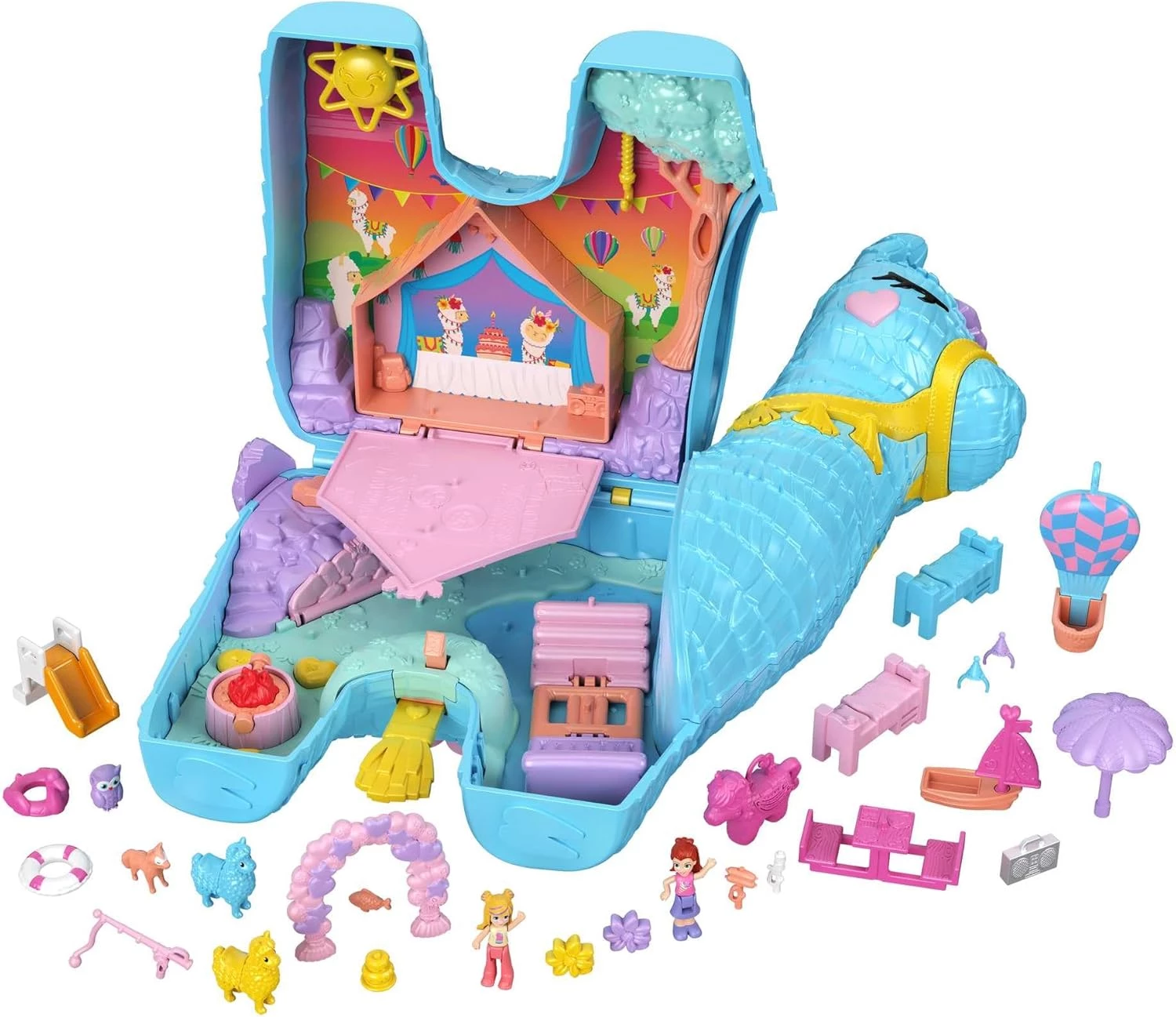 POLLY POCKET SET PAJAMA PARTY LAMA