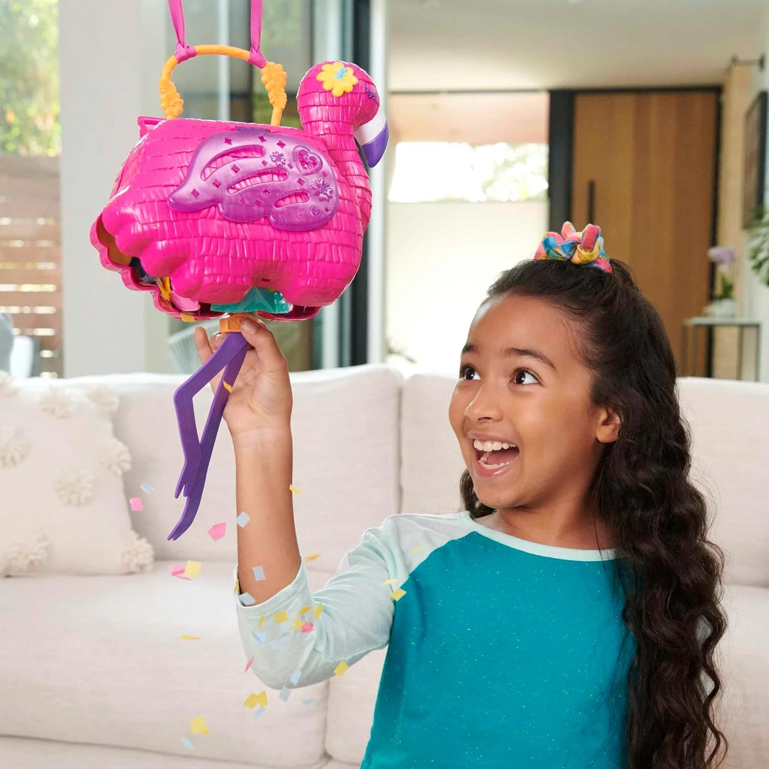 POLLY POCKET SET FLAMINGO PARTY