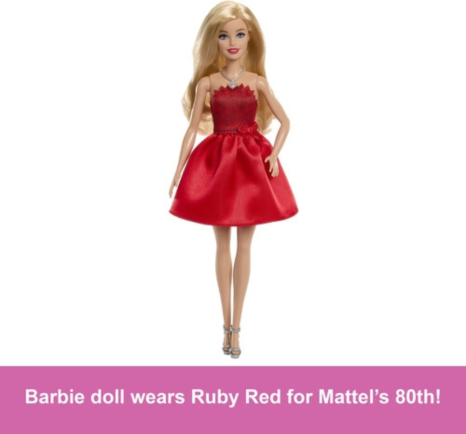BARBIE LUTKA 80TH ANNIVERSARY RUBY