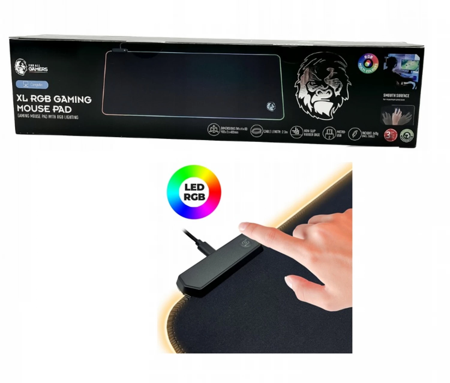 PODLOGA ZA MIŠ XXL RGB