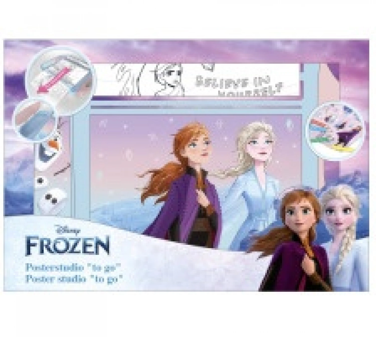 Frozen kreativni set Posterstudio To Go sa stikerima FRUW4053