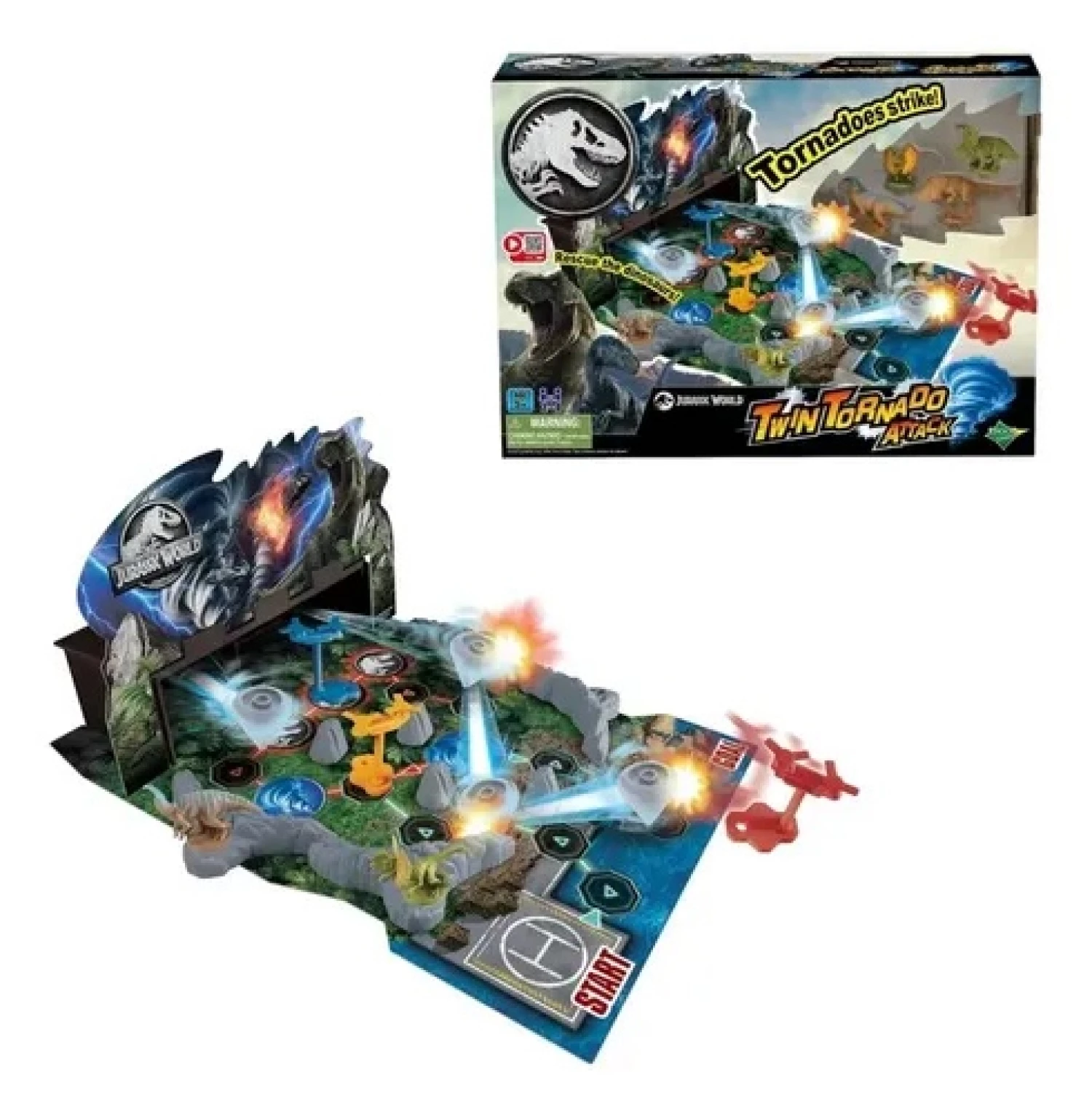 Jurassic World set Twin Tornado Attack + 4 dinosaurusa 7573