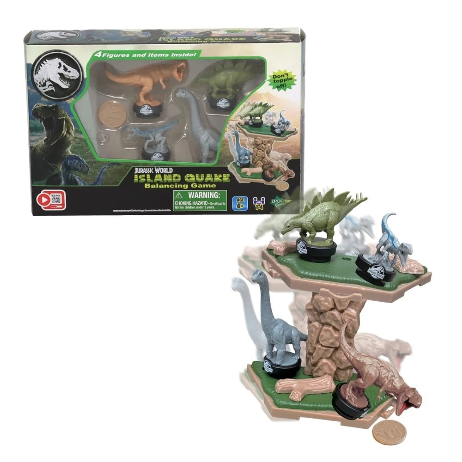 Jurassic World Island Quake igra balans + 4 dinosaurusa 7511