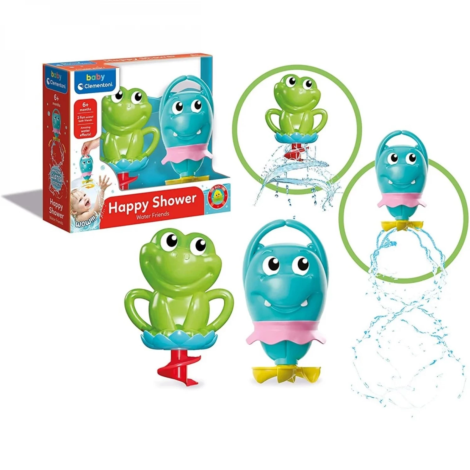 Clementoni figure za kupanje Happy Shower Water Friends 17444