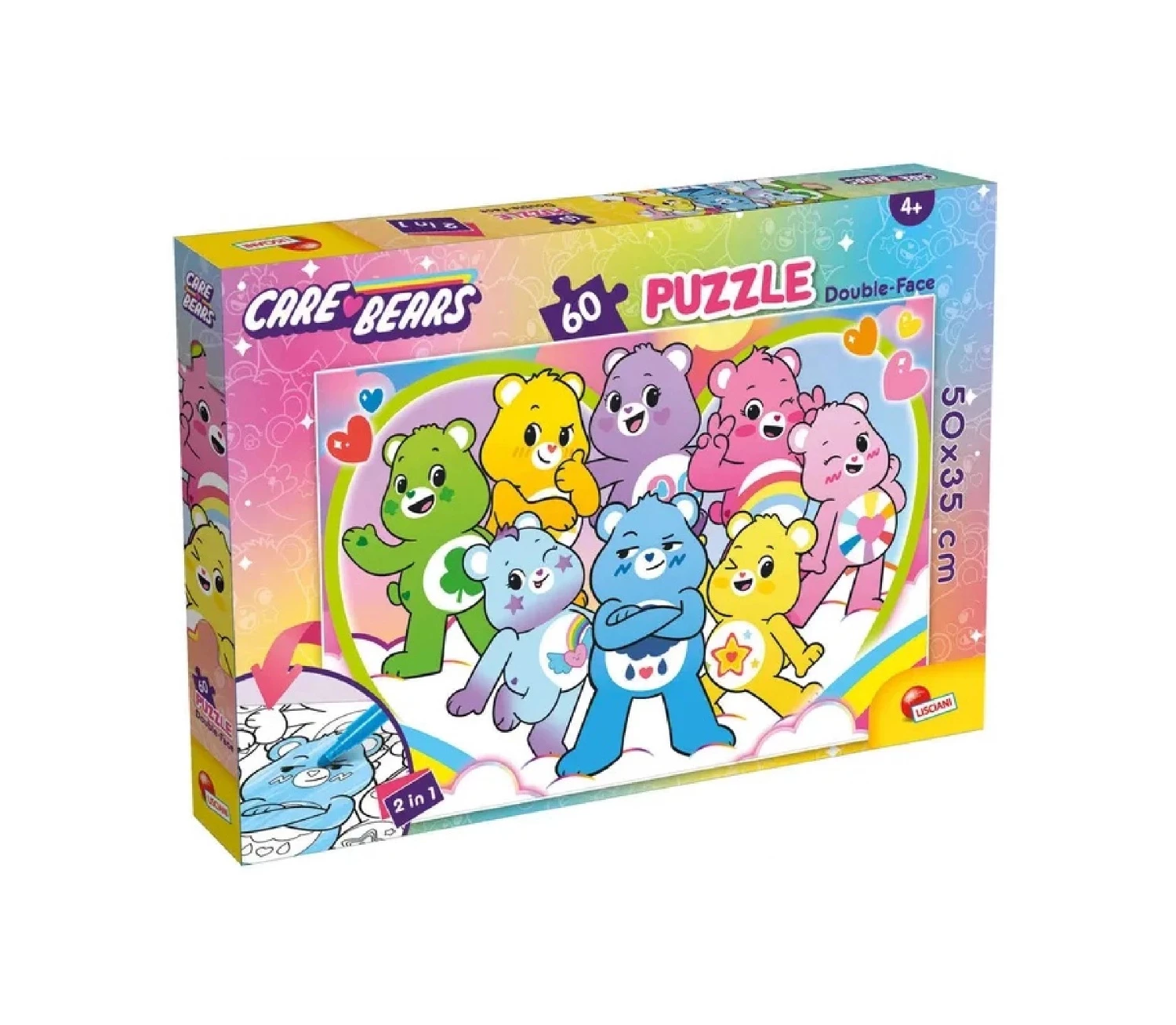 SLAGALICA 2U1 60PCS CARE BEARS LISCIANI
