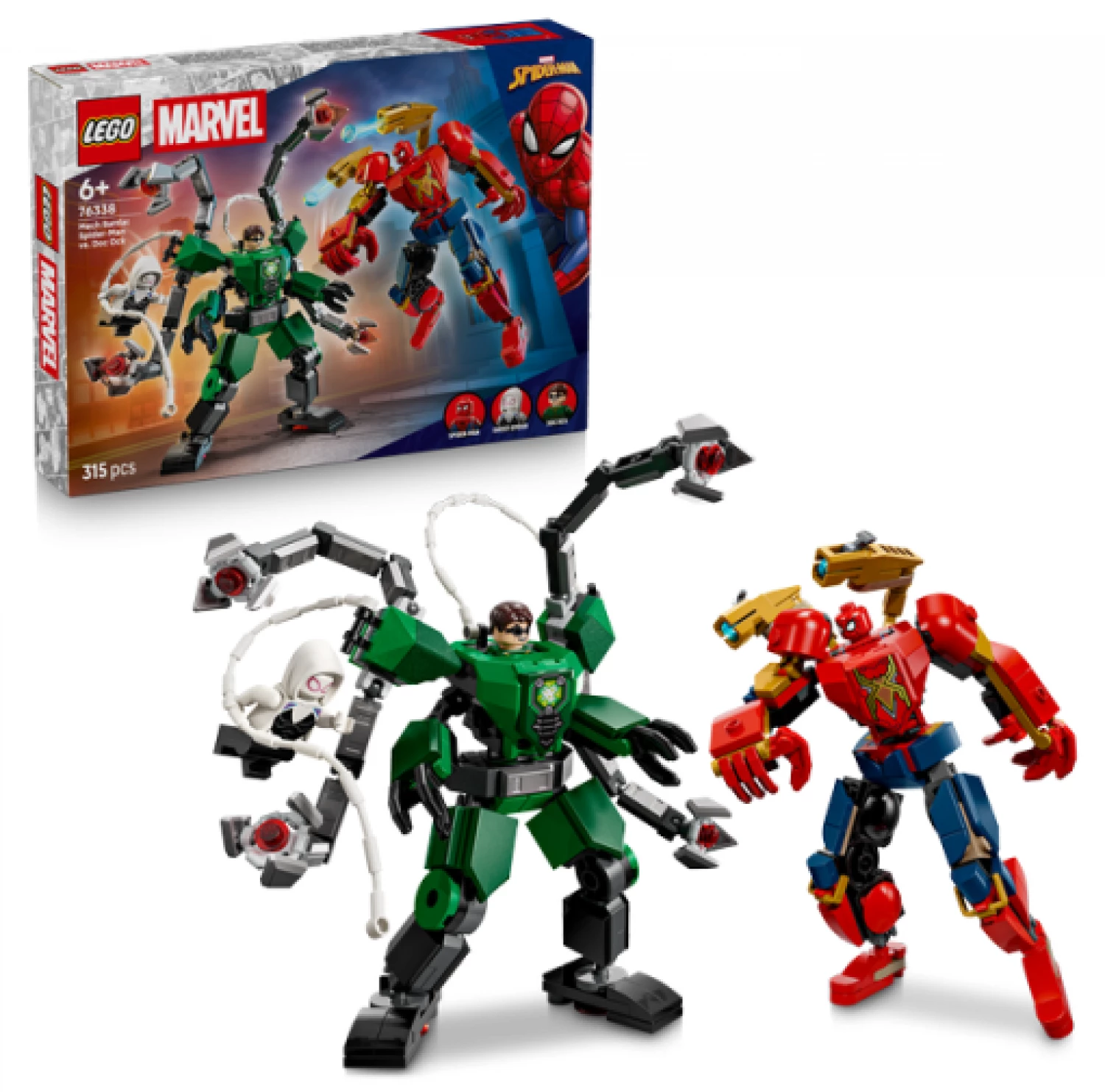 LEGO SUPER HEROES MARVEL MECH BATTLE SPIDERMAN VS ENEMY