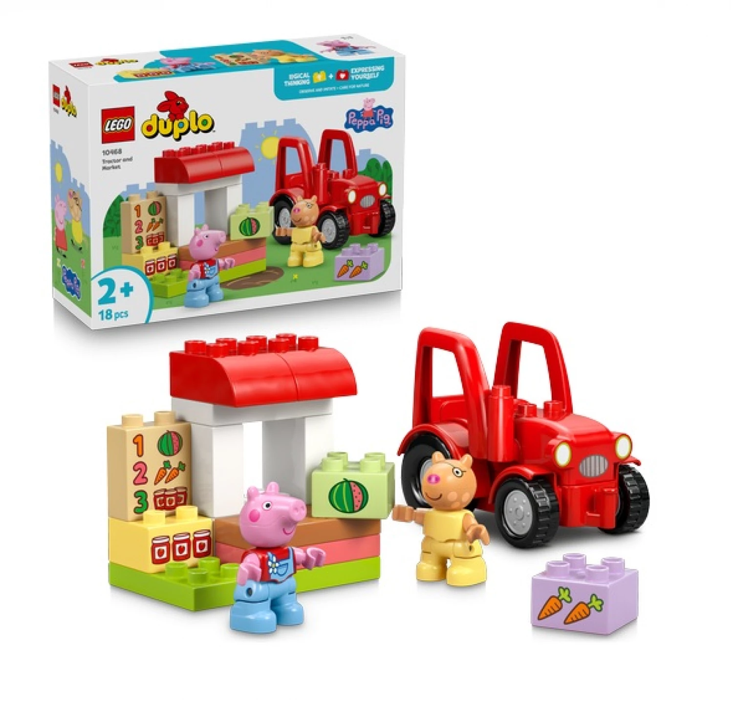 LEGO DUPLO PEPPA PIG TRACTOR AND MARKET