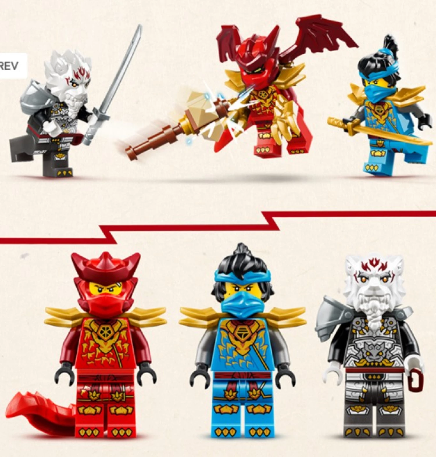 LEGO NINJAGO ZILVAR AND GRIMTAK THE DRAGO