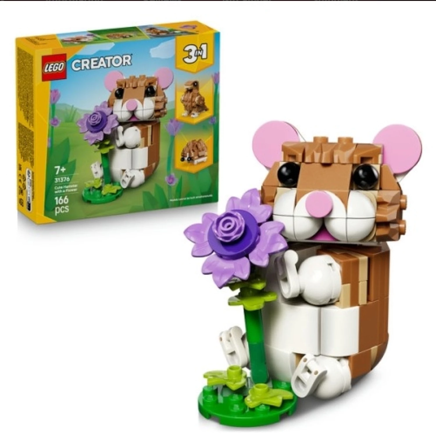 LEGO CREATOR CUTE HAMSTER WITH A FLOWER