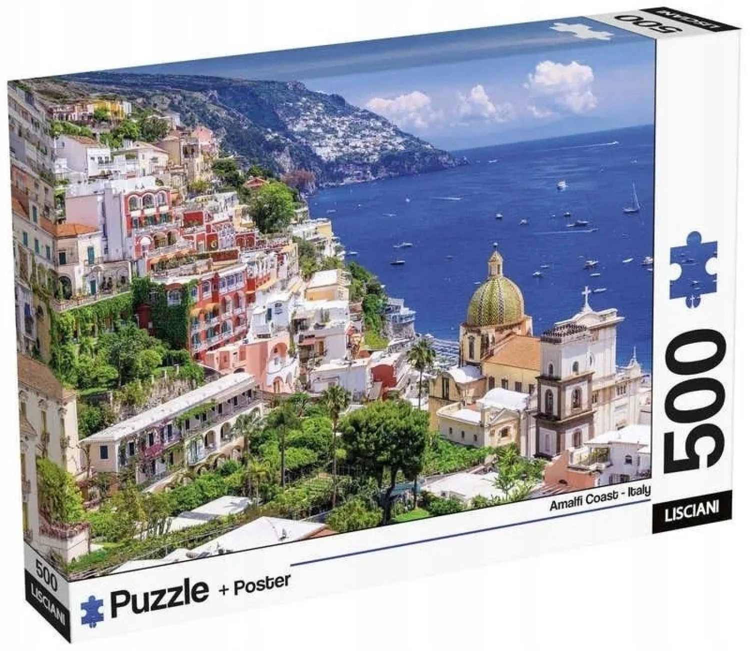 SLAGALICA 500PCS + POSTER AMALFIJSKA OBALA ITALIJA LISCIANI