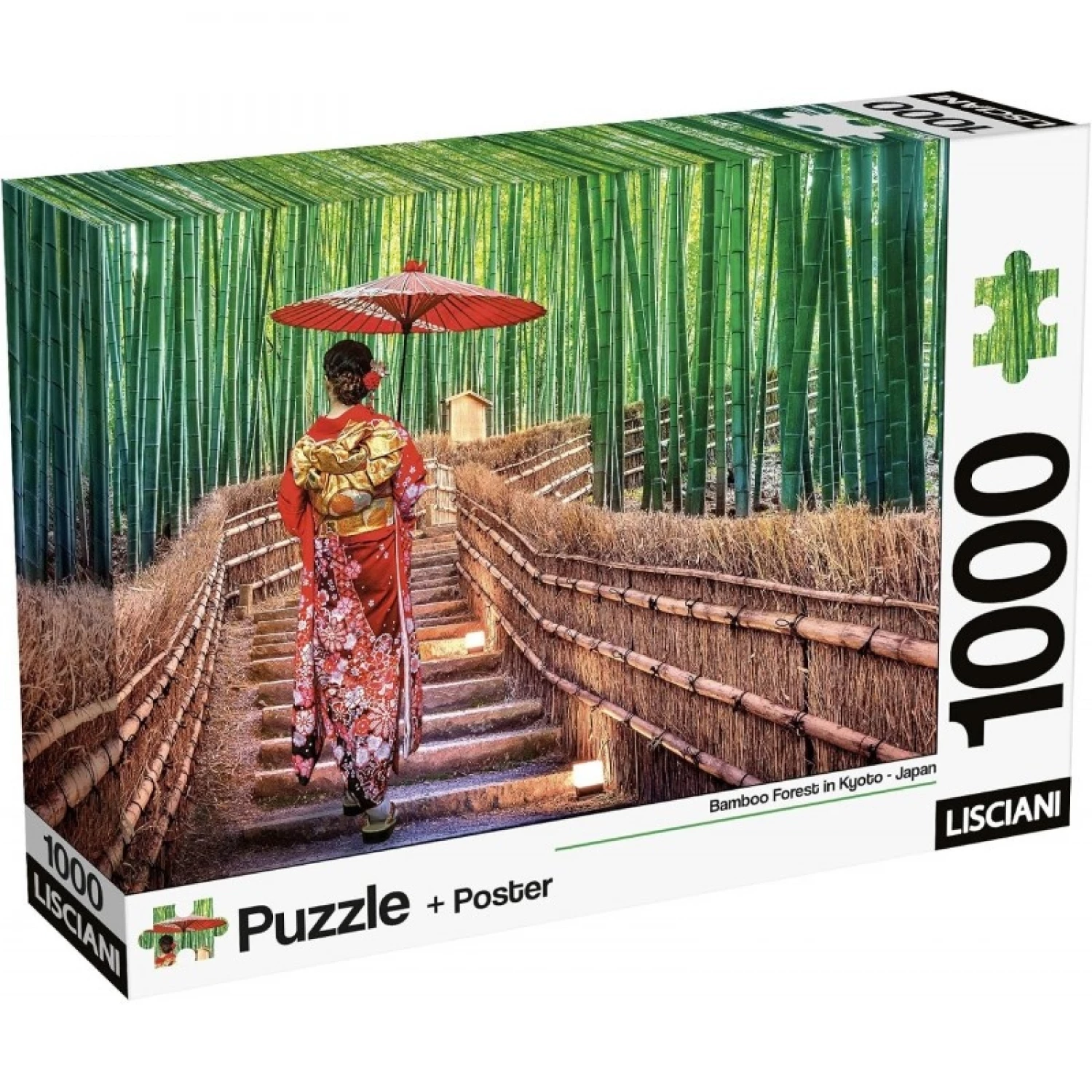 SLAGALICA 1000PCS + POSTER JAPAN ŠUMA BAMBUSA LISCIANI