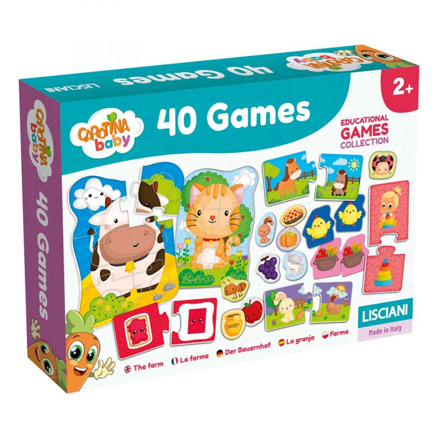 40 GAMES BABY EDUKATIVNA IGRA CAROTINA LISCIANI - FARMA LISCIANI