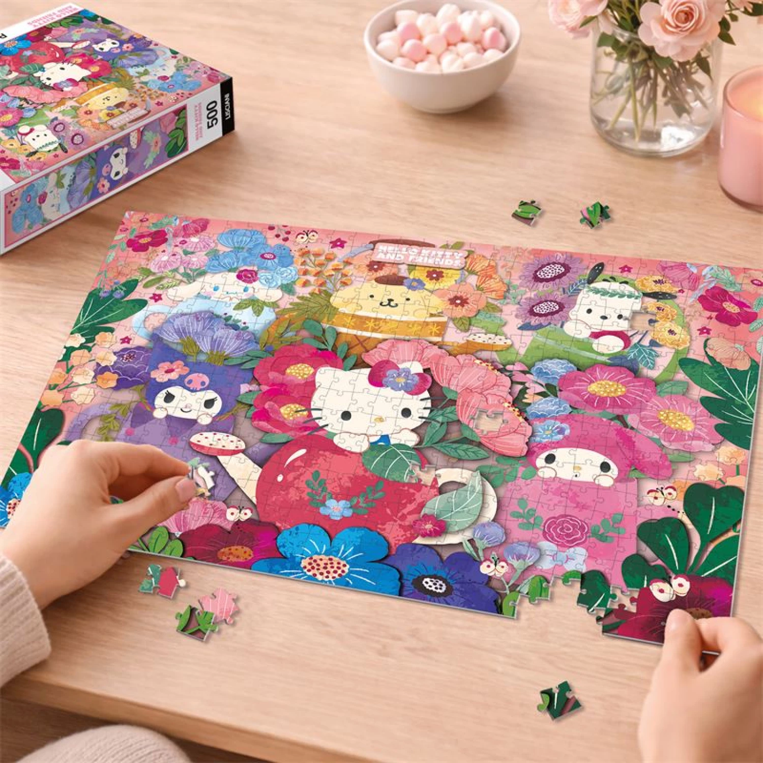 SLAGALICA 500PCS + POSTER HELLO KITTY LISCIANI