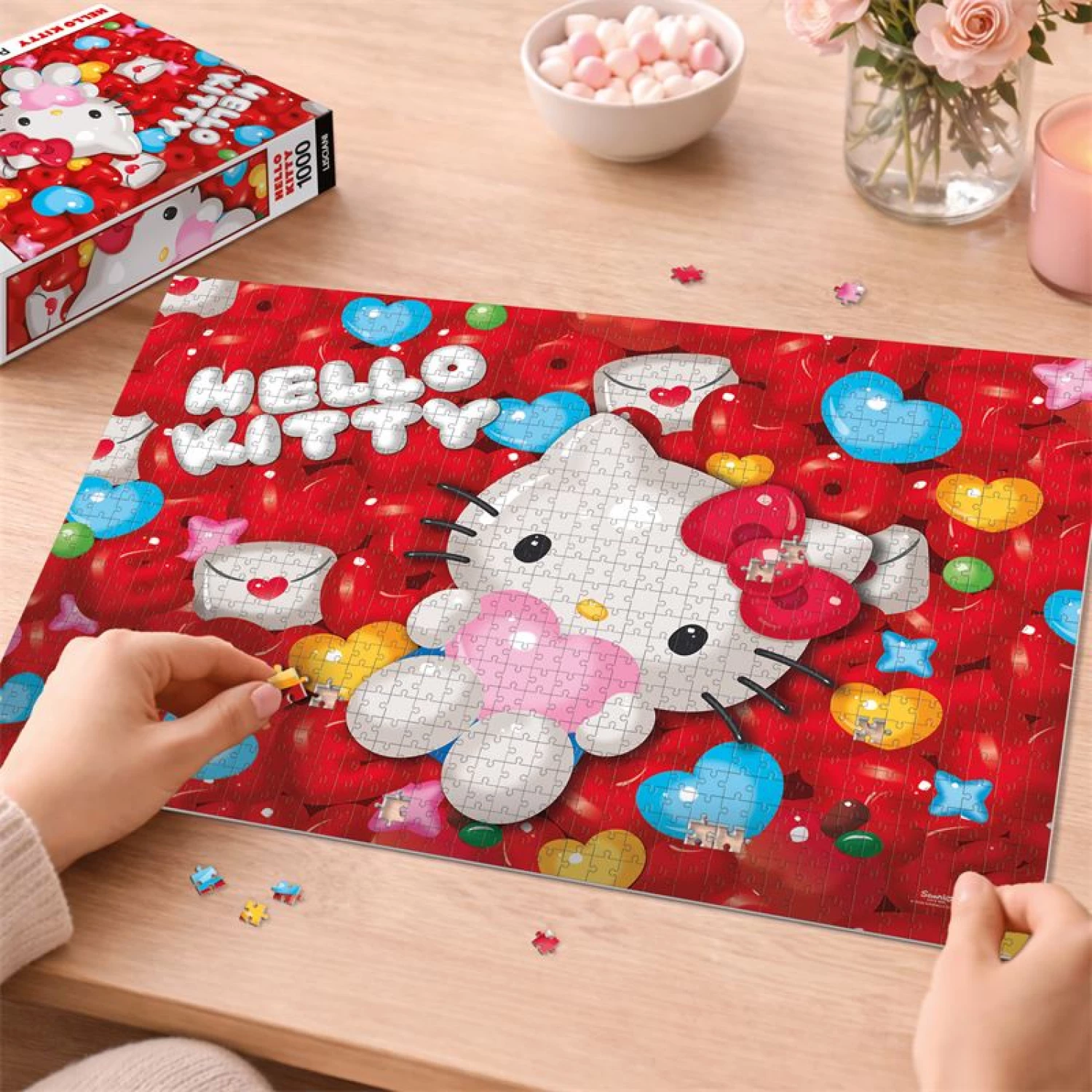 SLAGALICA 1000PCS + POSTER HELLO KITTY LISCIANI
