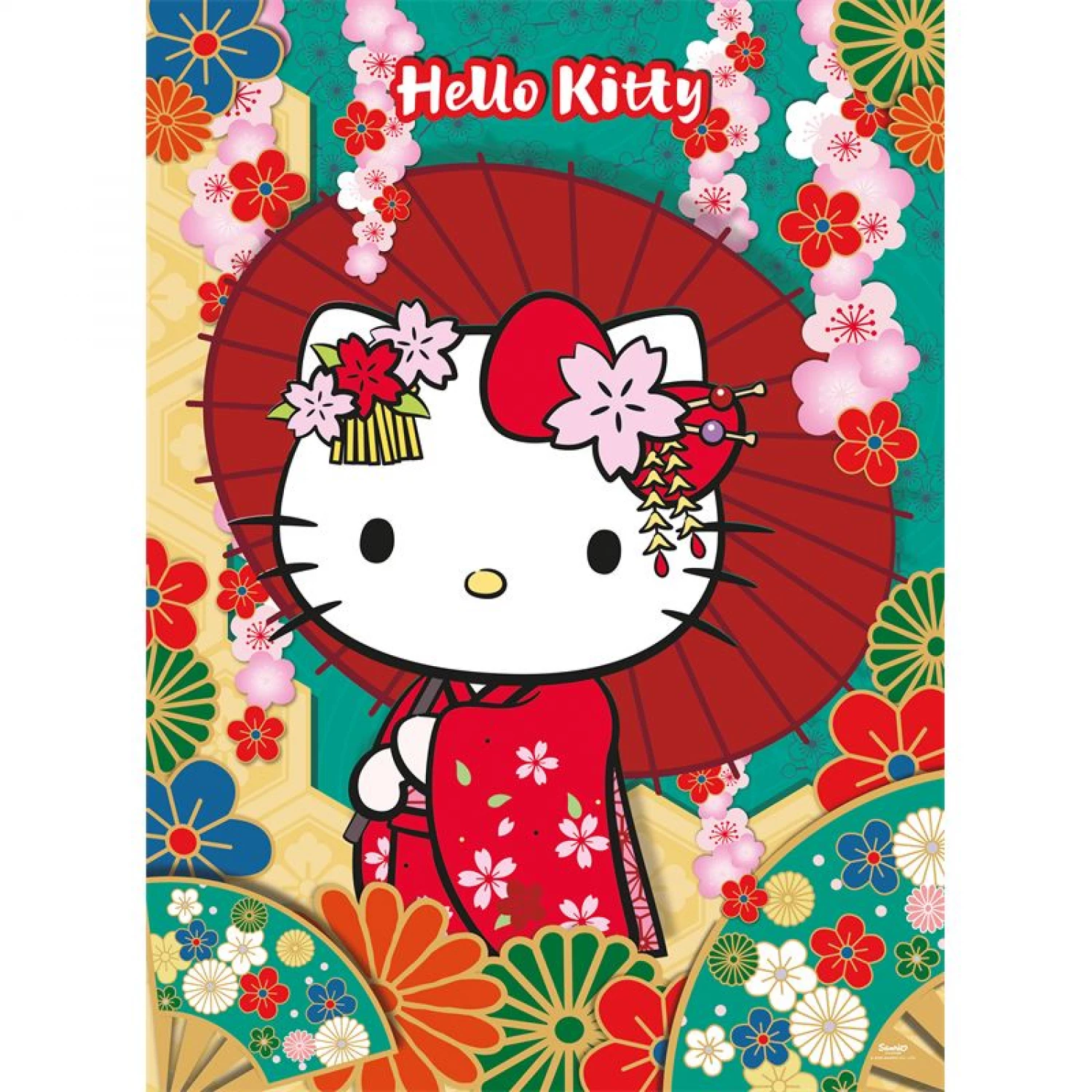 SLAGALICA 1000PCS + POSTER HELLO KITTY LISCIANI