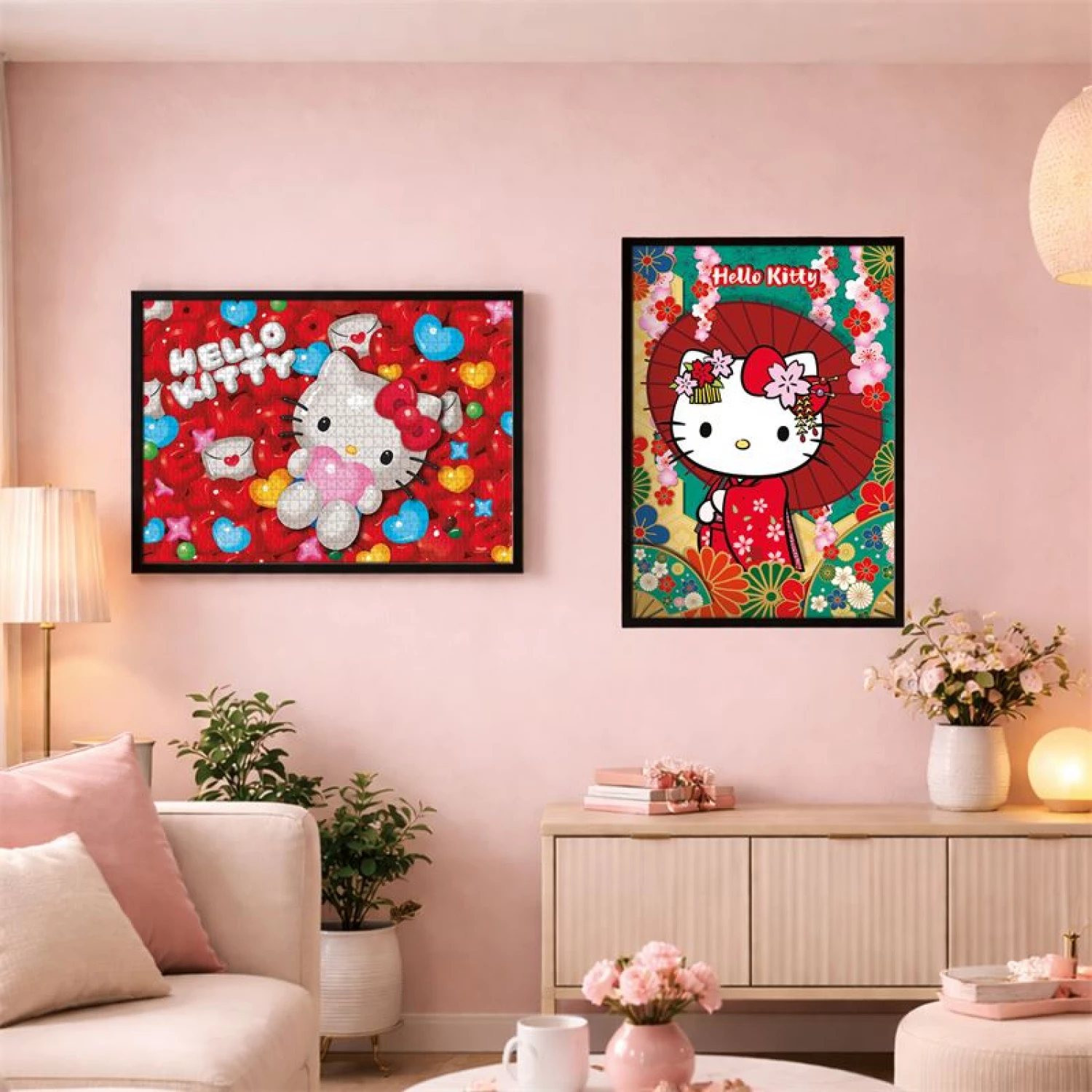 SLAGALICA 1000PCS + POSTER HELLO KITTY LISCIANI