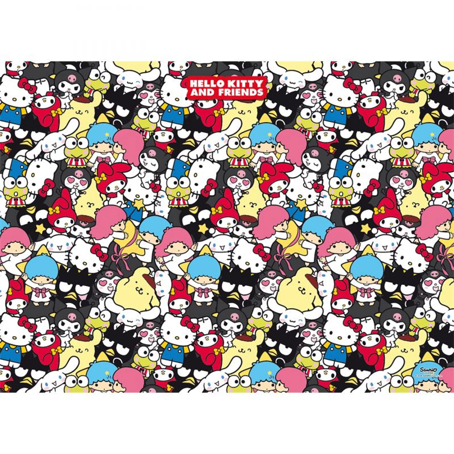 SLAGALICA 1000PCS + POSTER HELLO KITTY FRINEDS LISCIANI