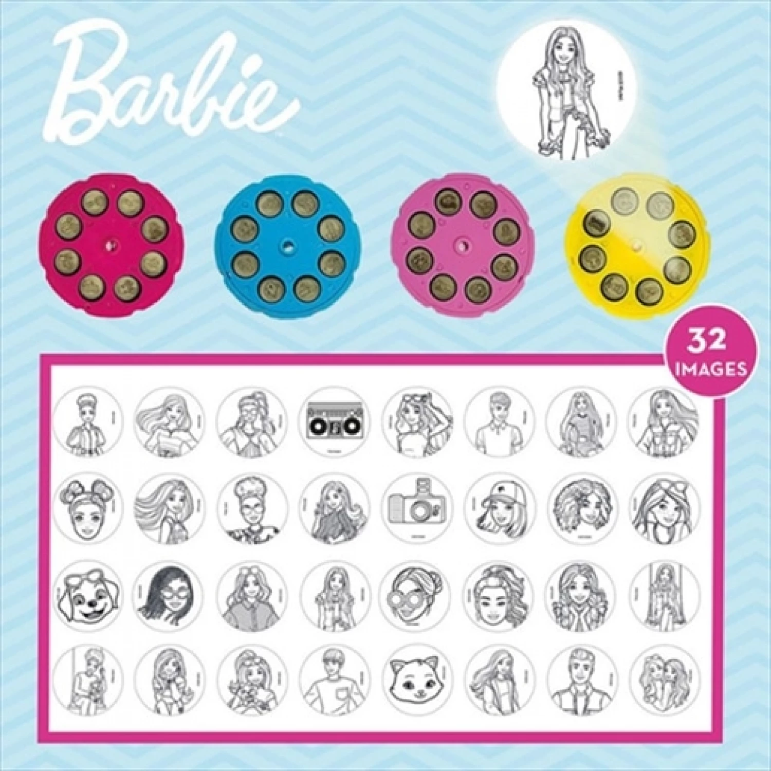BARBIE SET PROJEKTOR ŠKOLA ZA CRTANJE LISCIANI