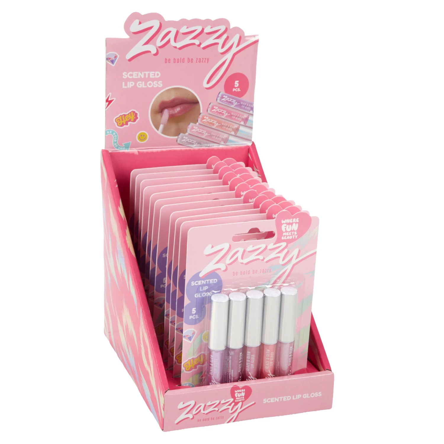 SJAJ ZA USNE GLITTER 1,2ML 5PCS ZAZZY