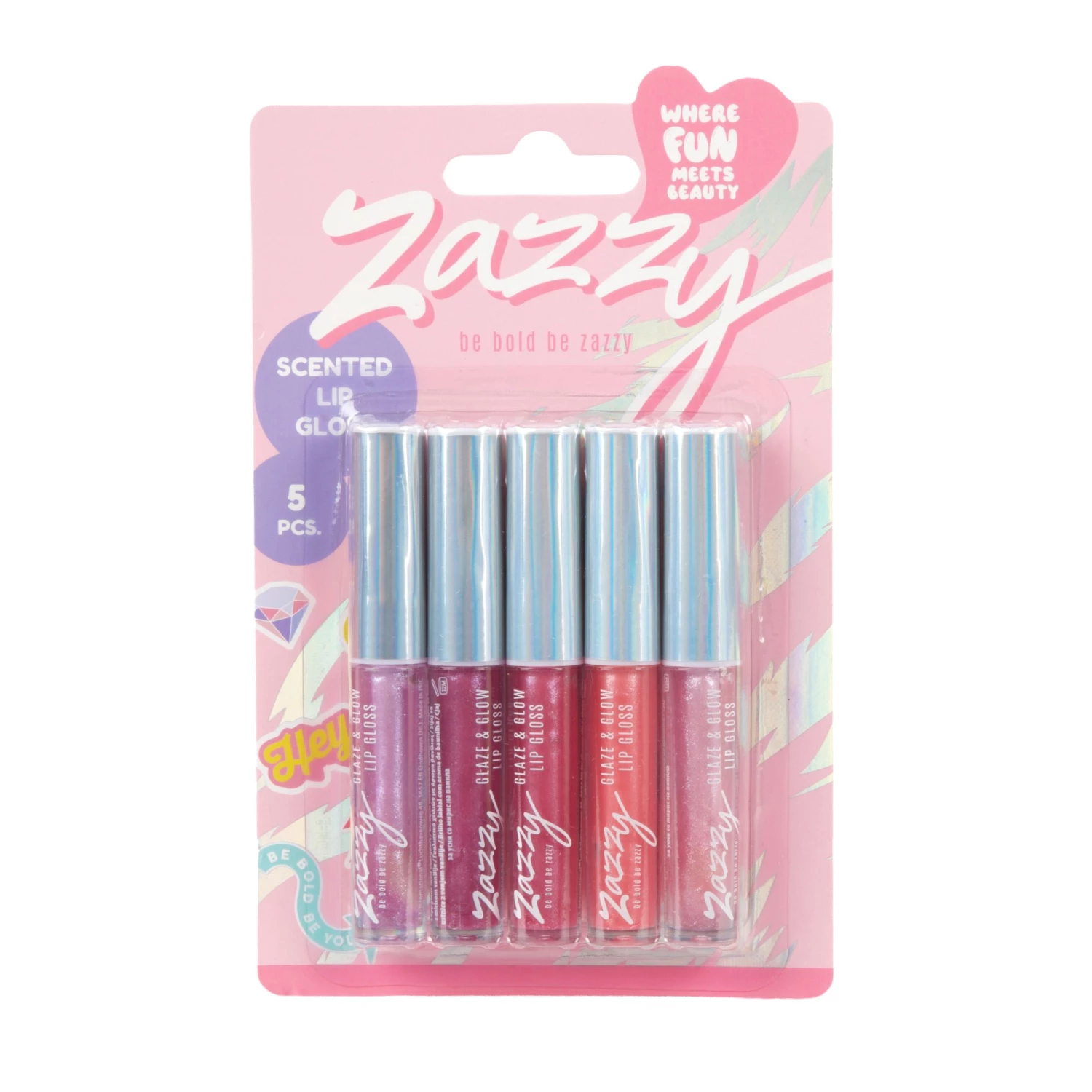 SJAJ ZA USNE GLITTER 1,2ML 5PCS ZAZZY