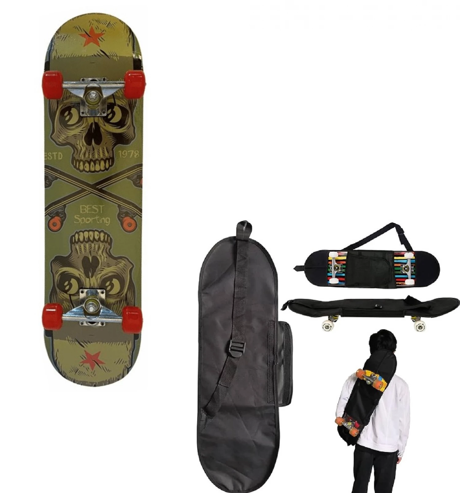 SKEJTBORD BEST SPORTING SA TORBOM 78CM