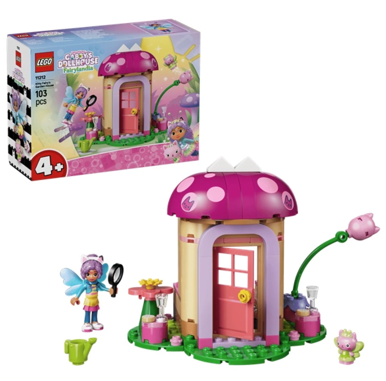 LEGO GABBYS DOLLHOUSE KITTY FAIRYS GARDEN HOUSE