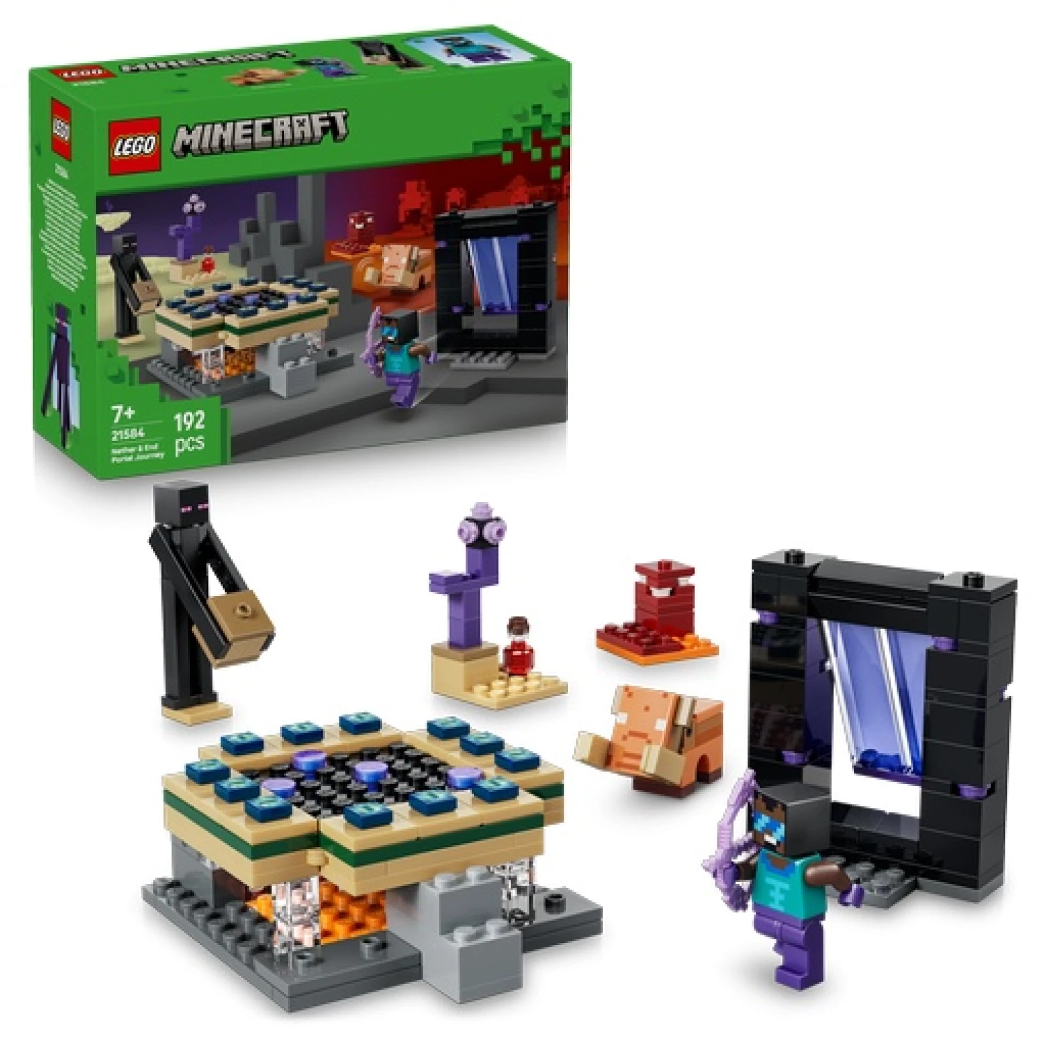 Lego minecraft nether and end portal
