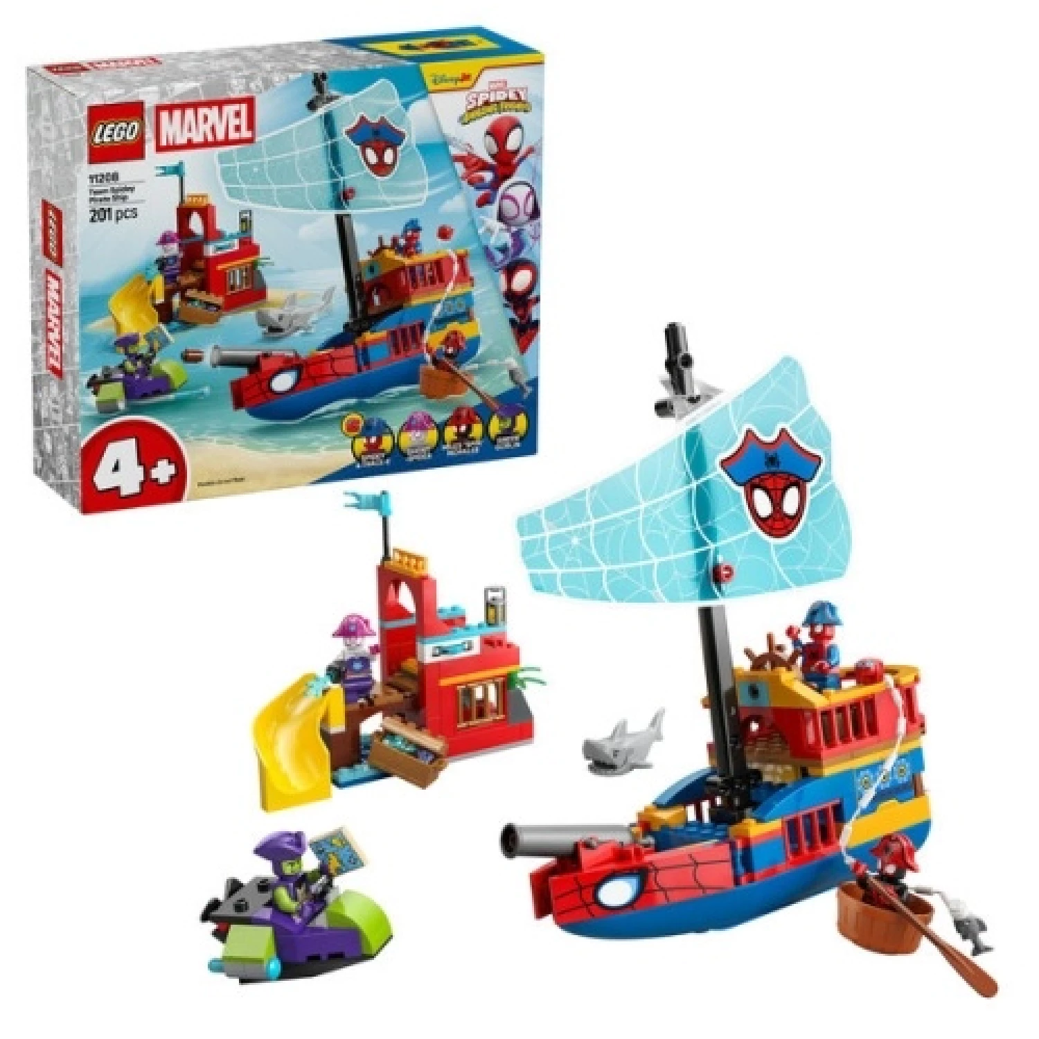 LEGO MARVEL TEAM SPIDEY PIRATE SHIP