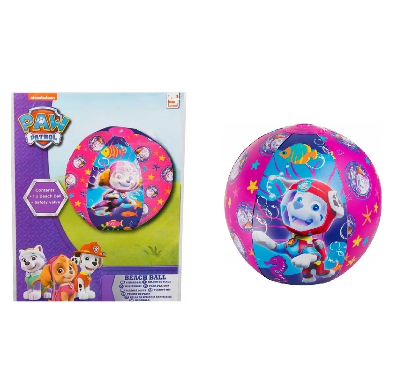 PAW PATROL LOPTA ZA PLAZU