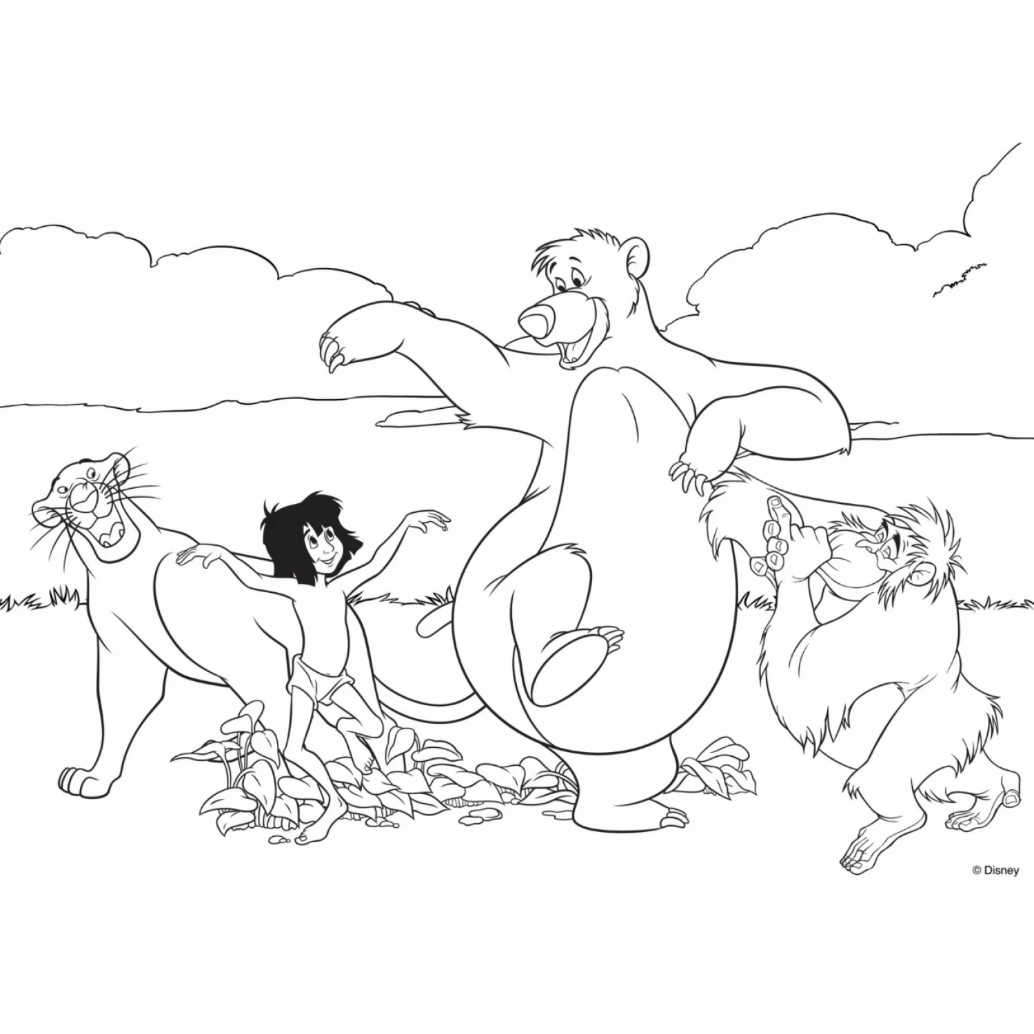 PUZZLE SLAGALICE 35 DELOVA MAXI JUNGLE BOOK LISCIANI