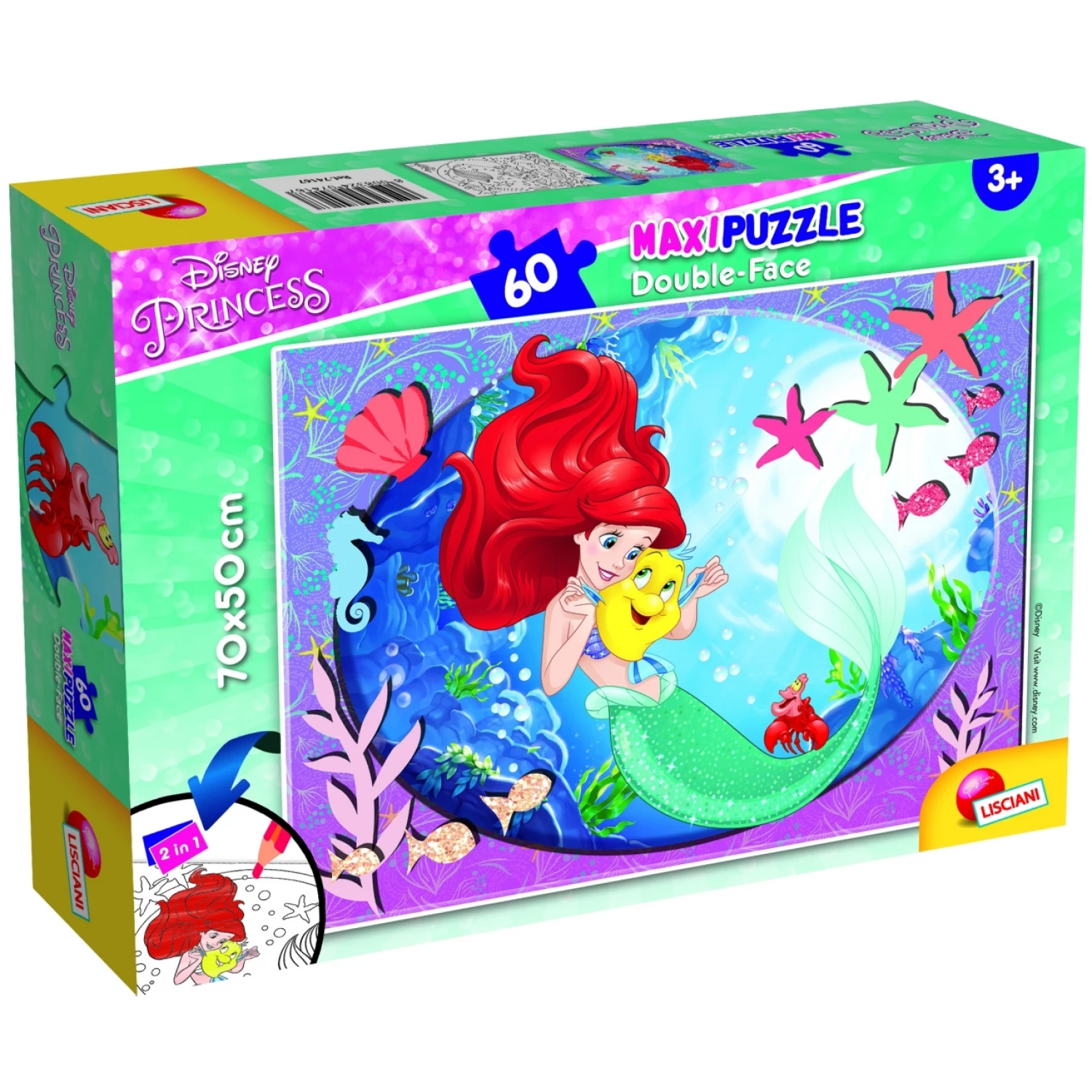 PUZZLE SLAGALICE 60 DELOVA MAXI DISNEY MALA SIRENA LISCIANI