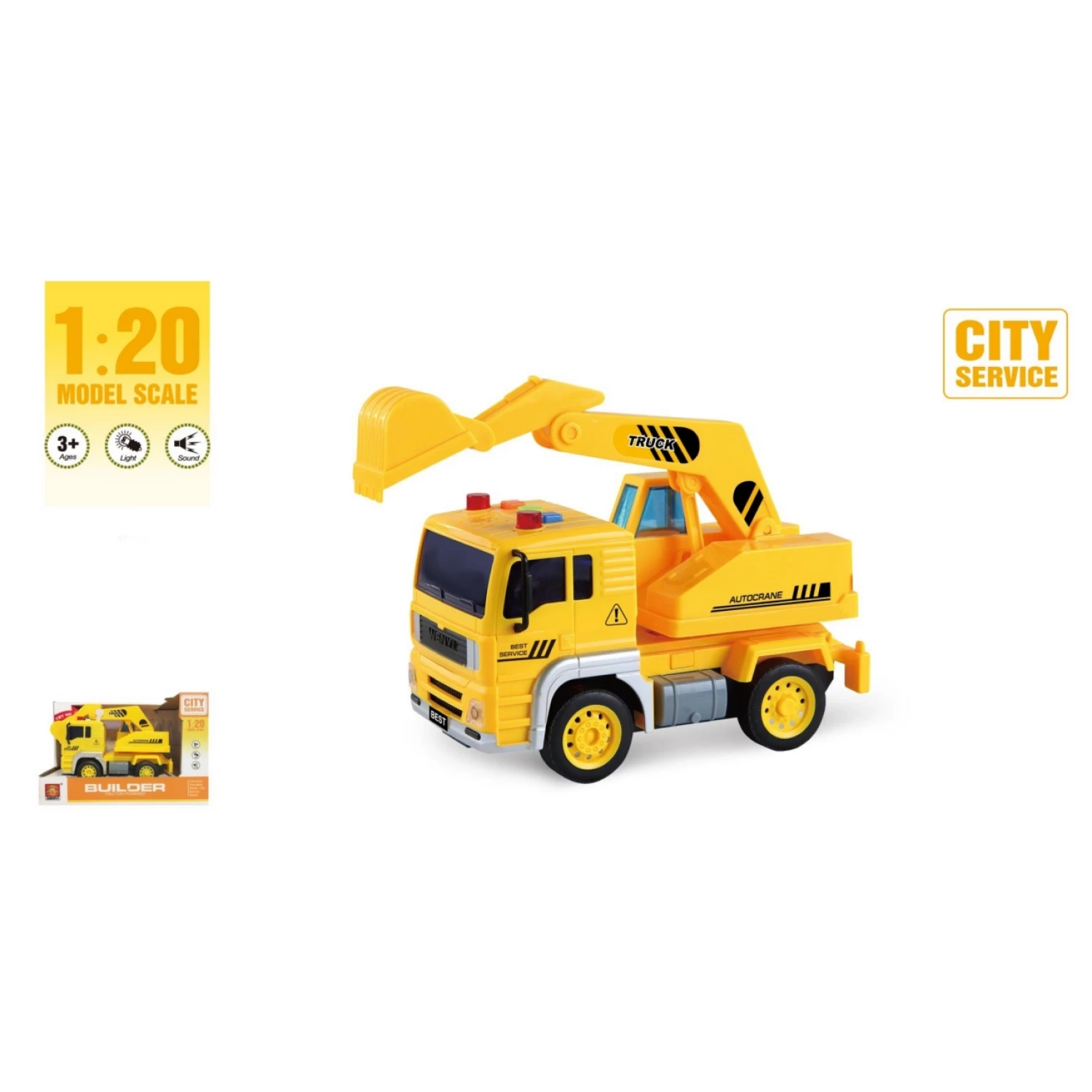 KAMION BAGER 1:20 SA ZVUKOM I SVETLOM B/O