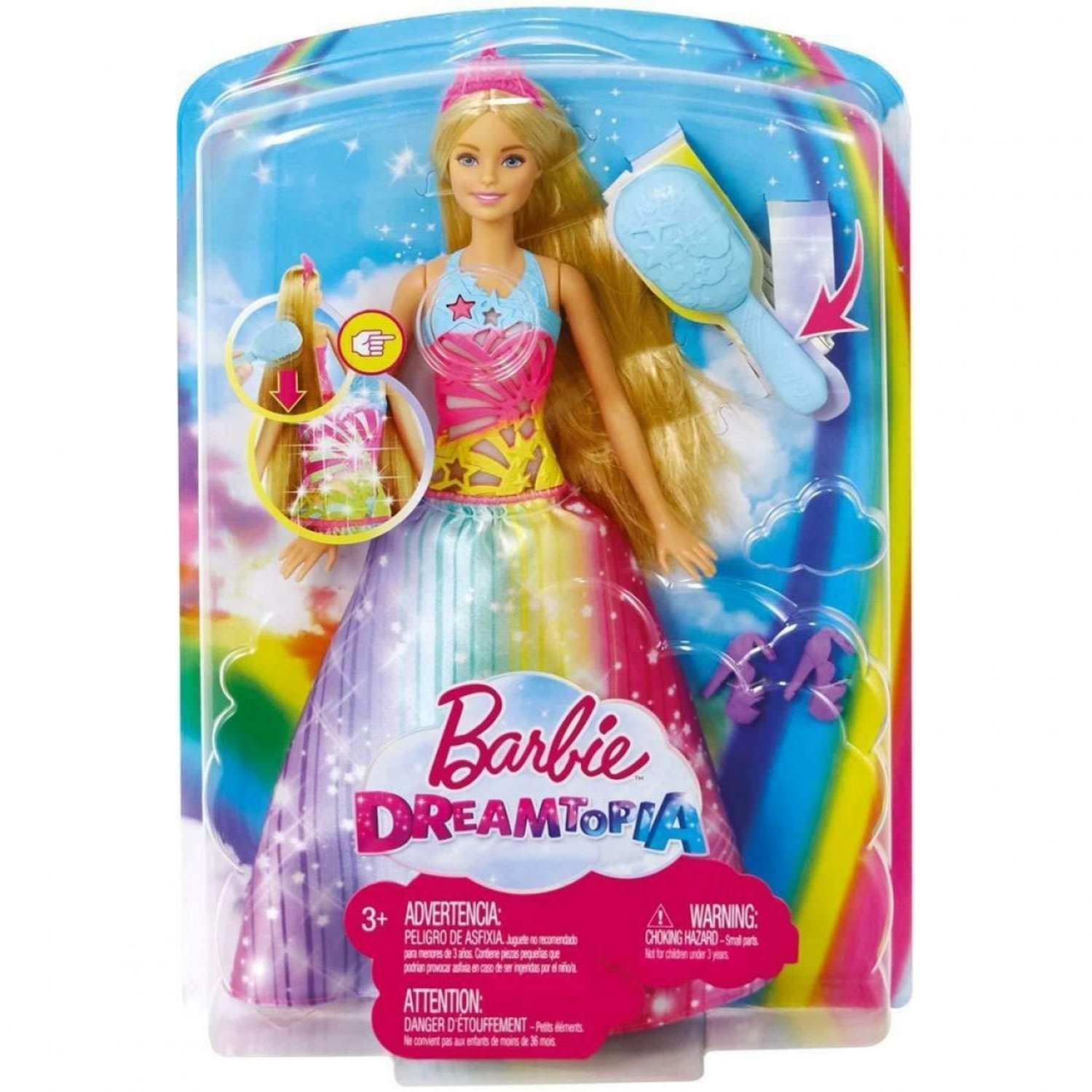 BARBIE LUTKA DREAMTOPIA BRUSH N SPARKLE PRINCESS FRB12 Magi na oaza