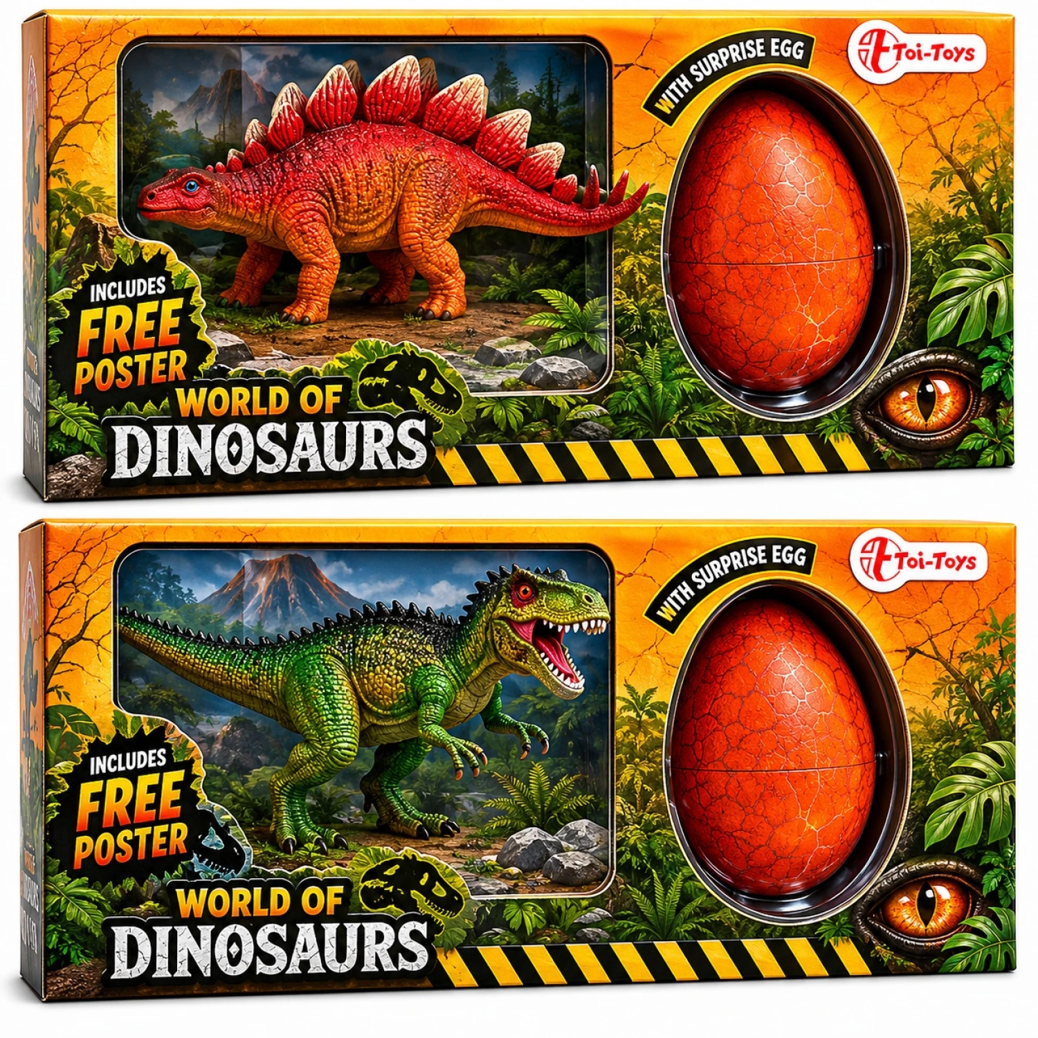 DINOSAURUS SET SA JAJEM IZNENADJENJA