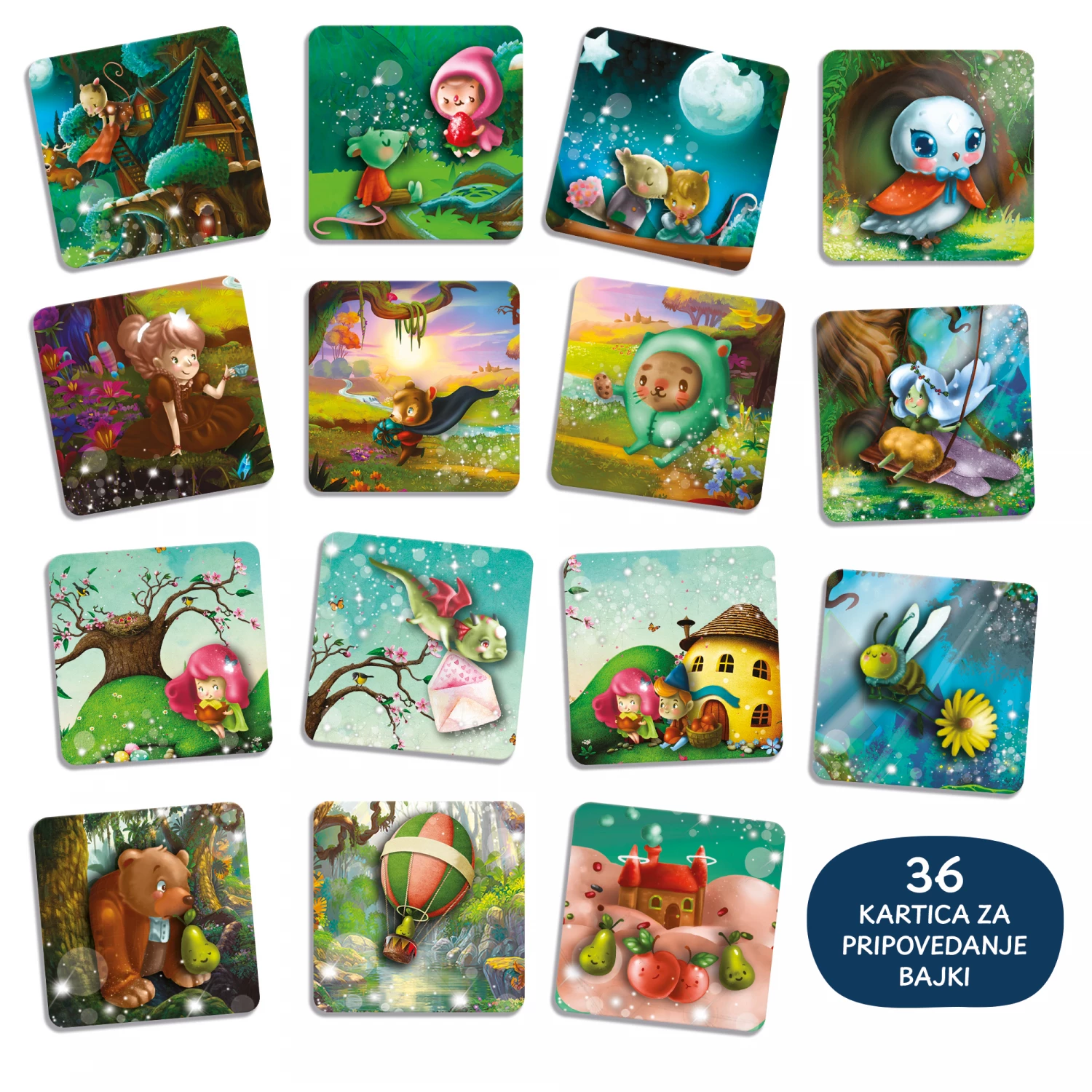 MONTESORI KREATIVNA IGRA BAJKE OZIVI SVOJE PRICE LISCIANI