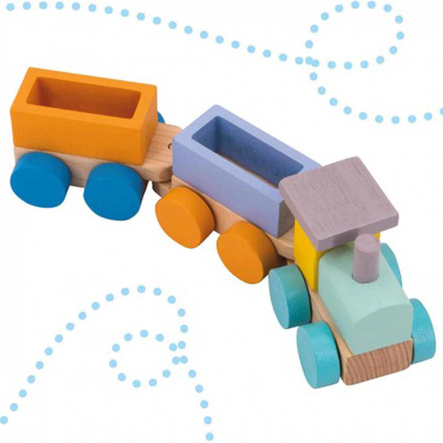 CAROTINA EDUKATIVNA IGRA LITTLE TRAIN DRVENI EDU VOZIC LISCIANI