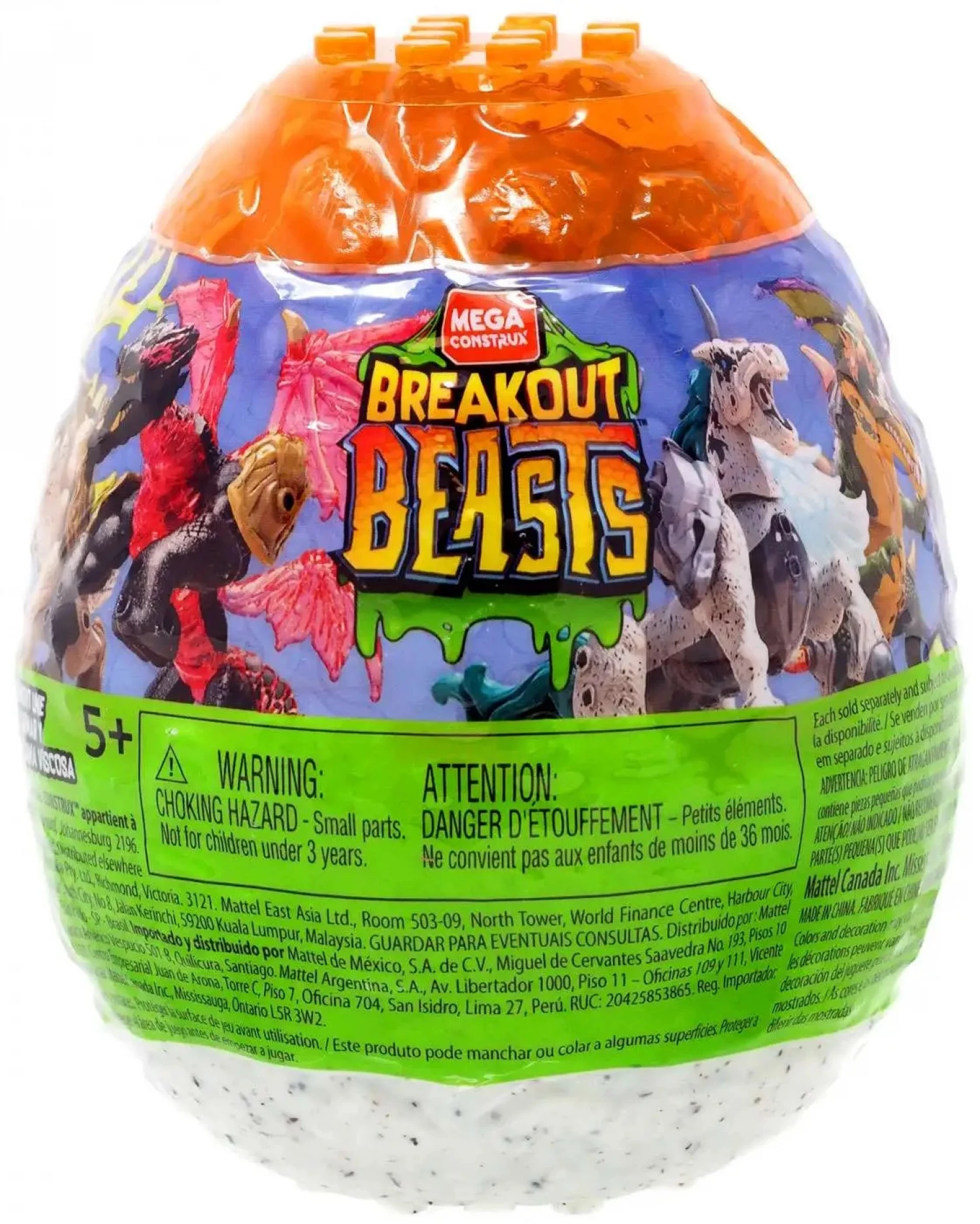 MEGA CONSTRUX ZMAJ U LJIGAVOM JAJETU BREAKOUT BEASTS GOLDENGR