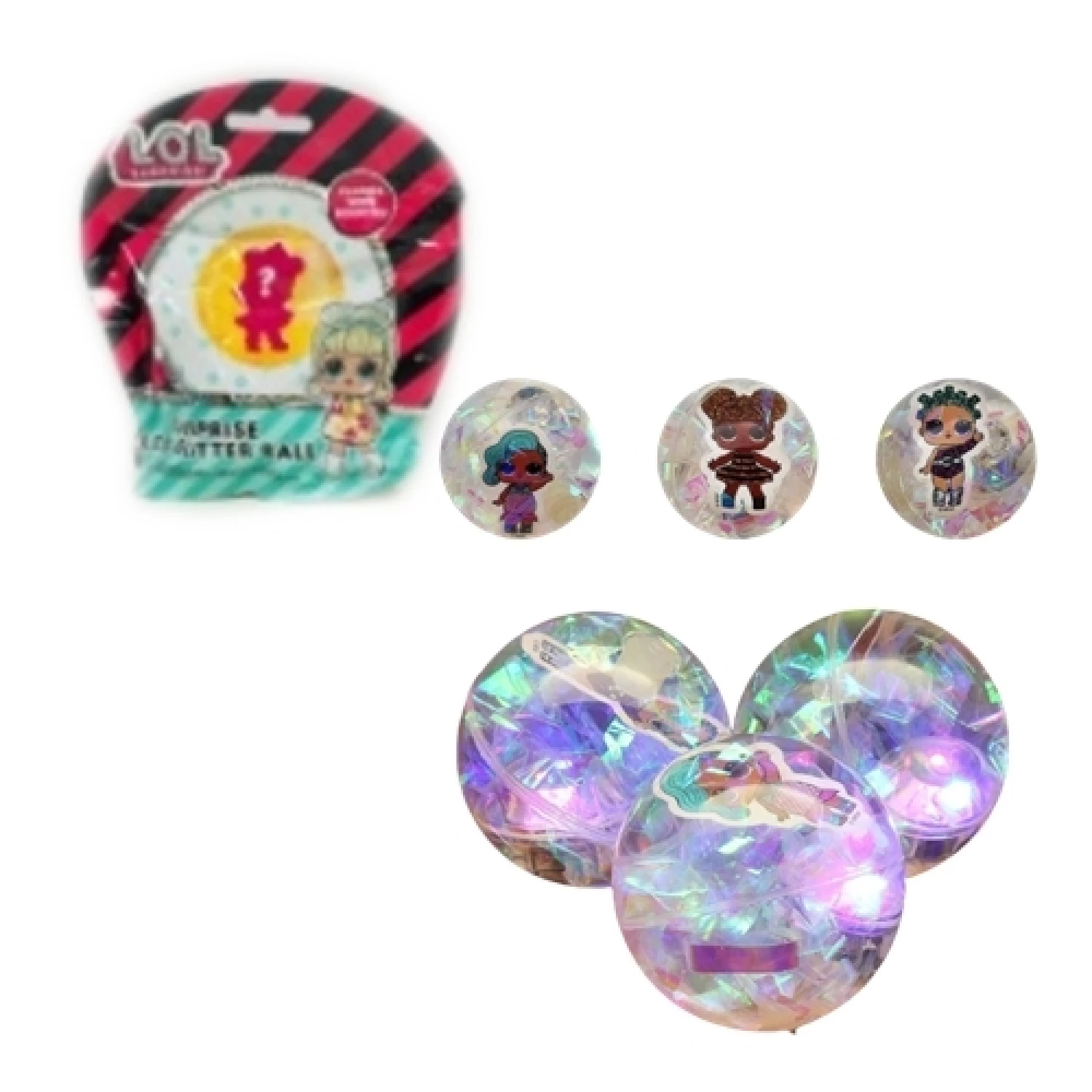 LOL LOPTICA U KESICI IZNENADJENJA LED GLITTER