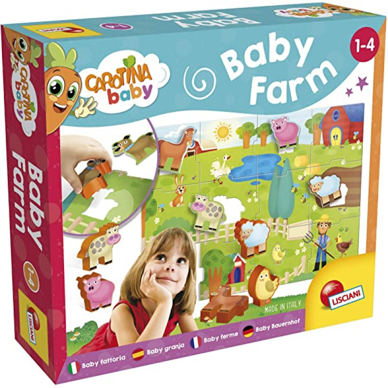Lisciani Carotina Baby Interactive Musical Activity Board For Babies From 6 Months And Above 6 Months - Animal Sounds & Melodies - Talking Book - Baby Motor Activity - Sensory Toy 6 thumbnail image