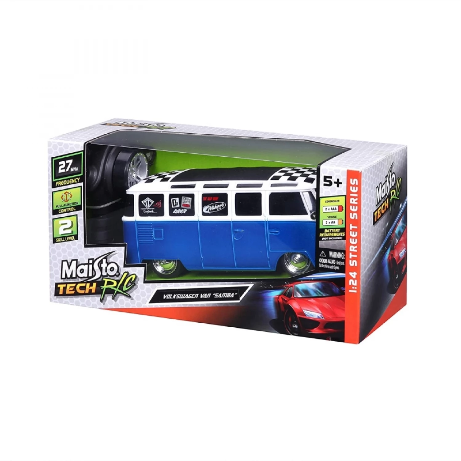 MAISTO AUTOMOBIL DALJINSKA KONTROLA 1:24 VOLKSWAGEN SAMBA VAN TECH RC