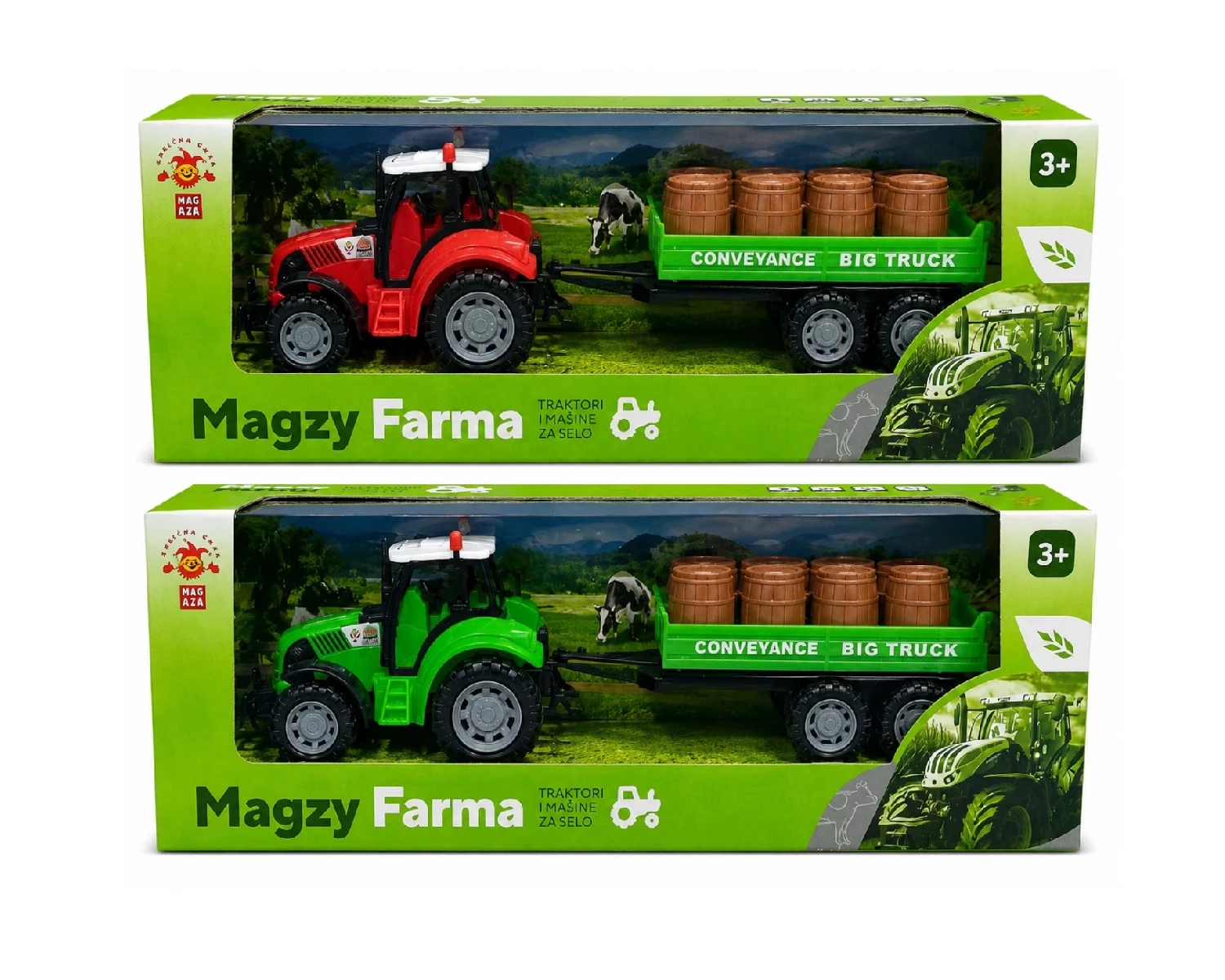 TRAKTOR FRIKCIONI SA PRIKOLICOM TRANSPORT BURICI 33CM