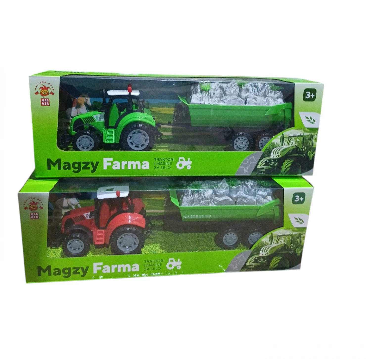 TRAKTOR FRIKCIONI SA PRIKOLICOM TRANSPORT MATERIJALA 33CM