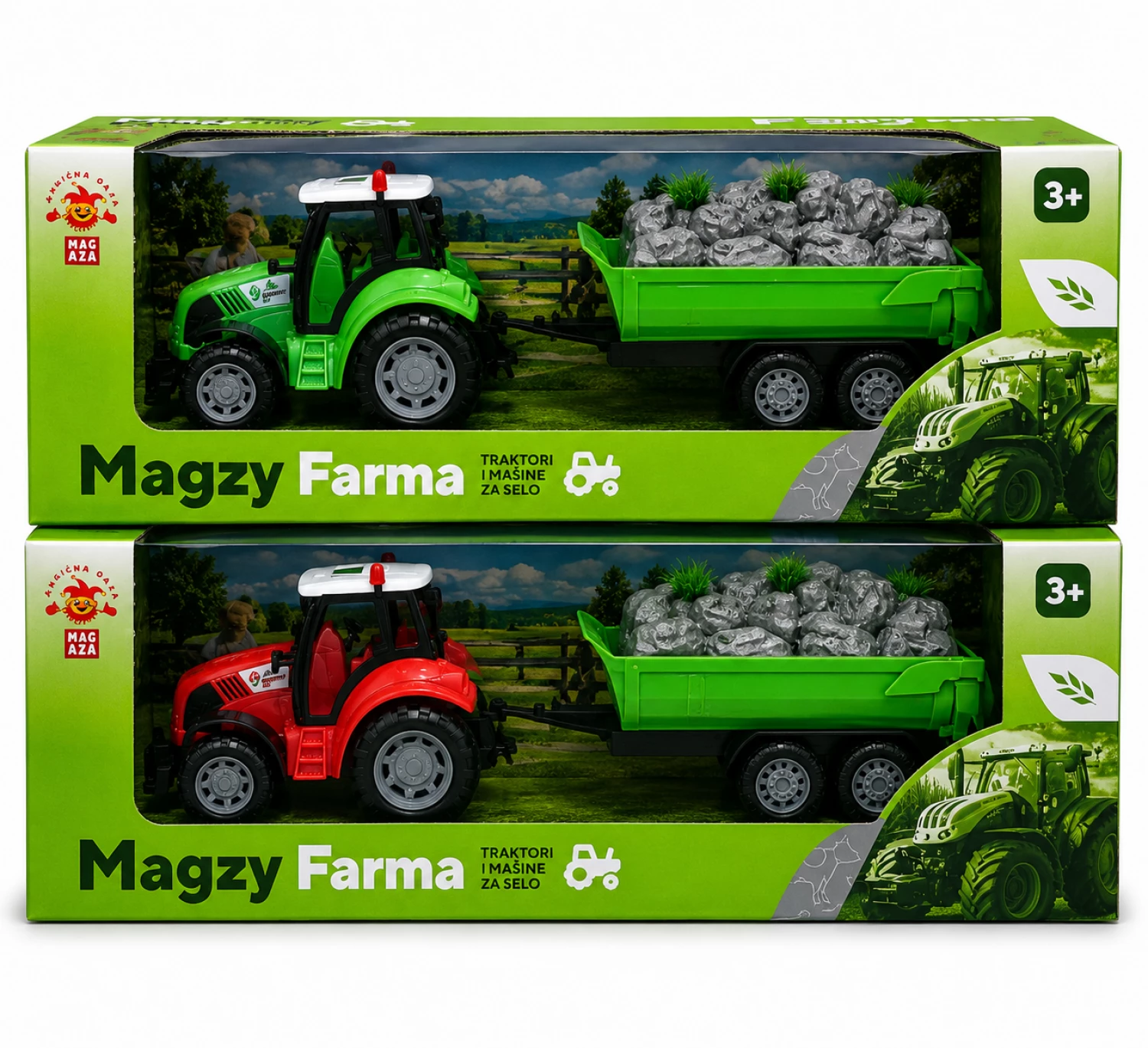 TRAKTOR FRIKCIONI SA PRIKOLICOM TRANSPORT MATERIJALA 33CM